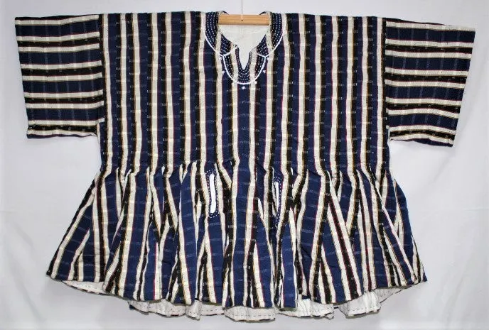 African Batakari / Fugu - Blue & Yellow