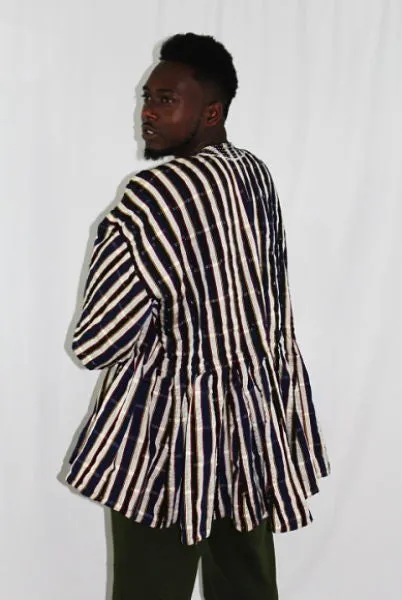 African Batakari / Fugu - Blue & Yellow