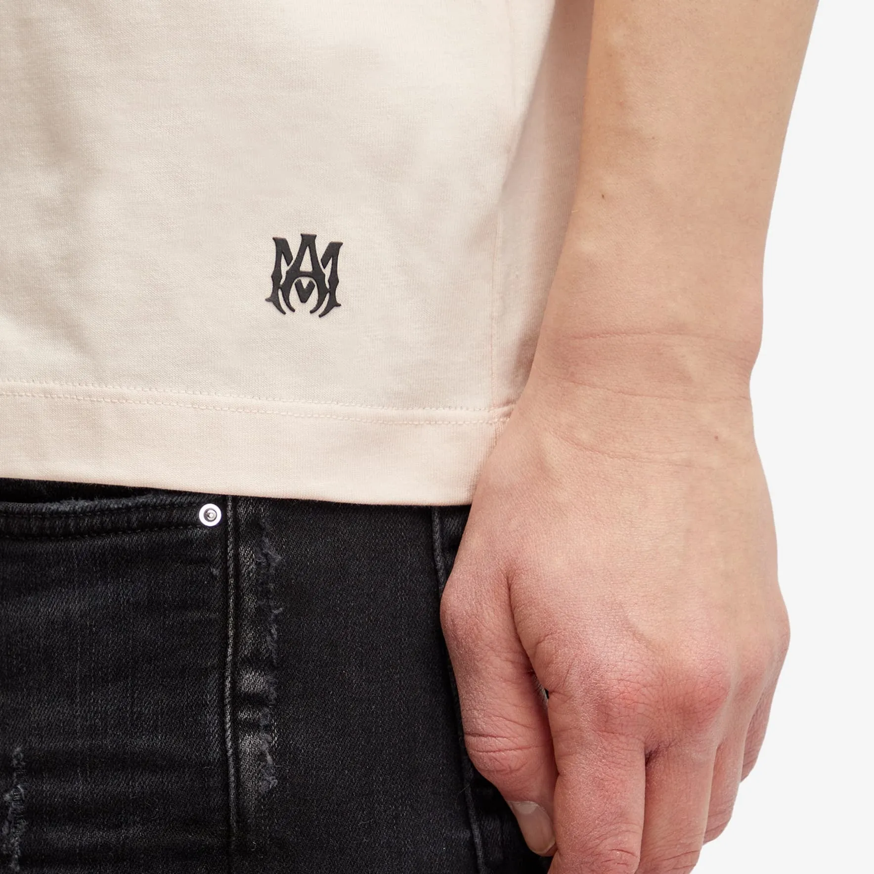 Amiri Core Logo T-shirt, cream