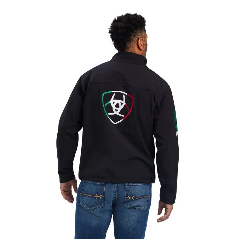 Ariat Men's New Team Softshell Mexico Brand SMU, Black