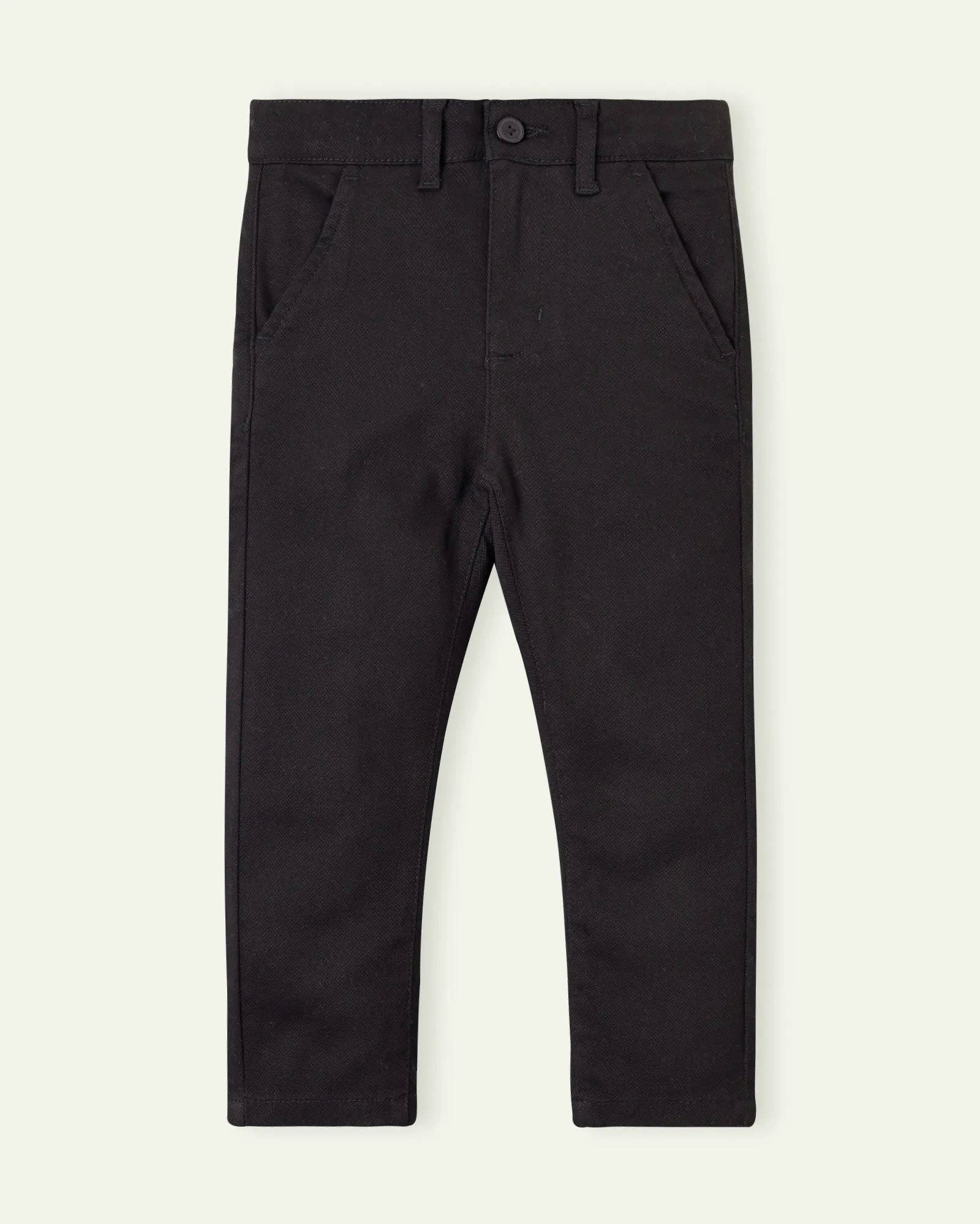 Black Slim Fit Chino Pants