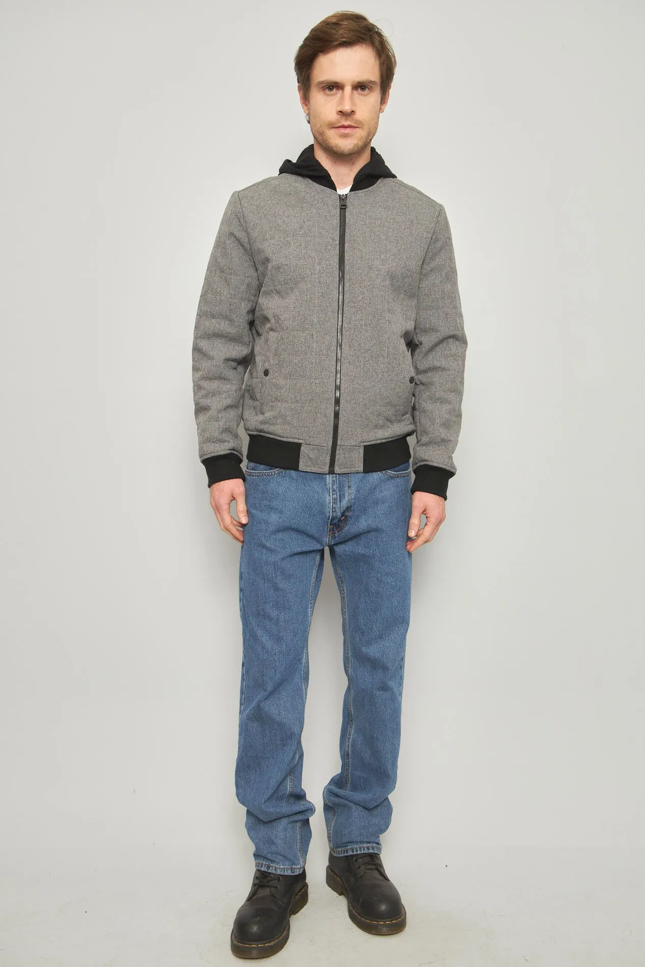 Bomber casual  gris levis talla M 940