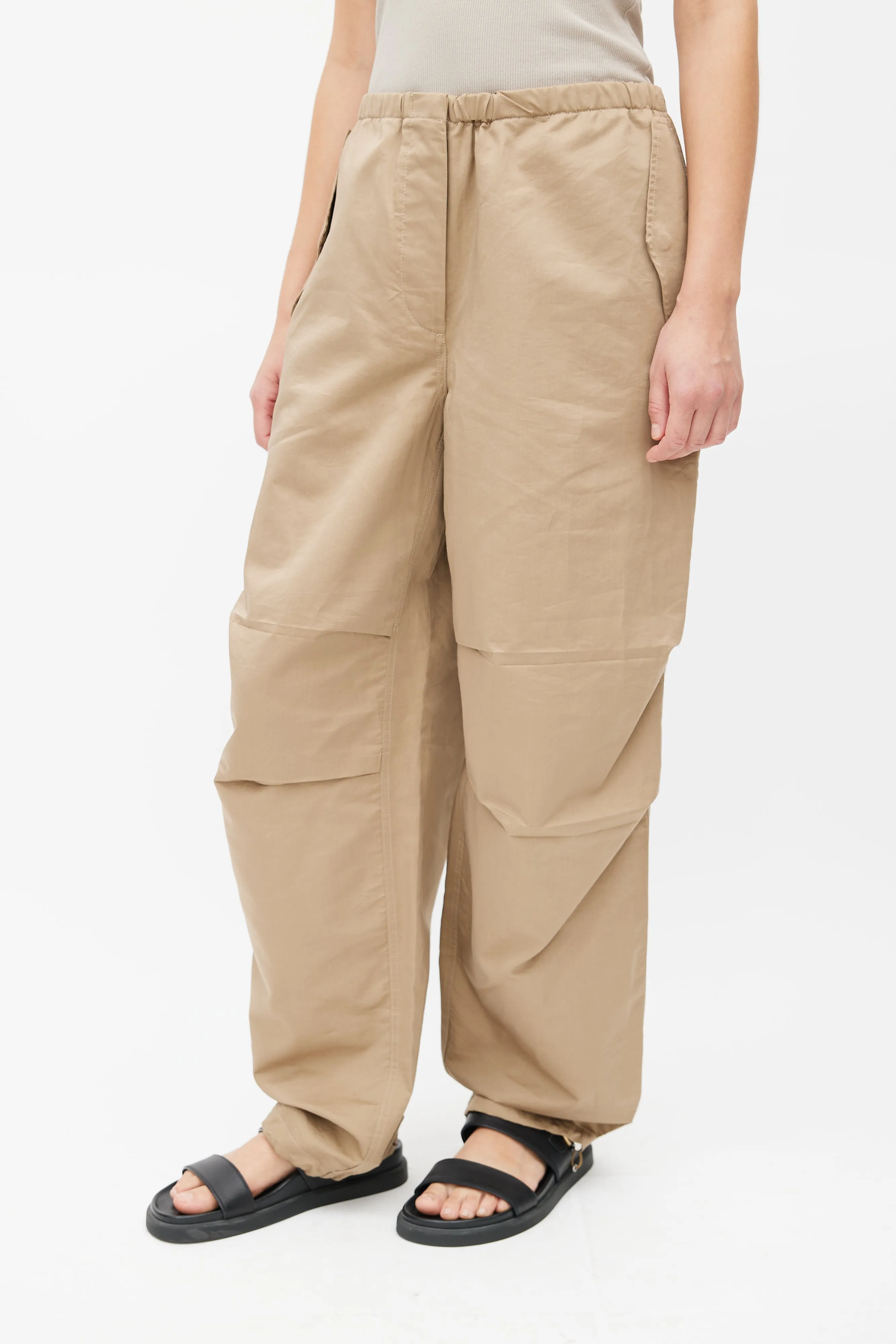 Brown Antica Drawstring Trouser