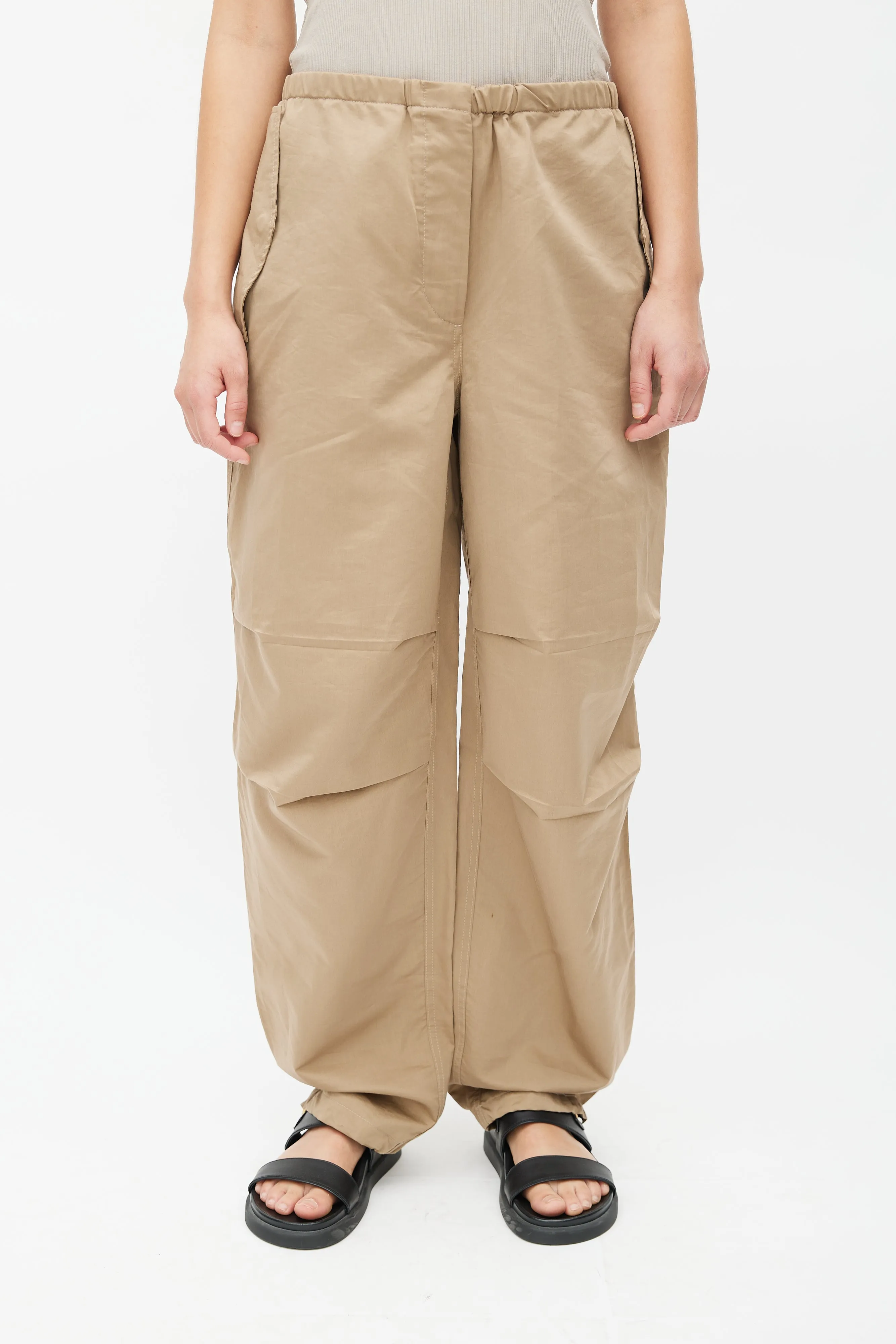 Brown Antica Drawstring Trouser