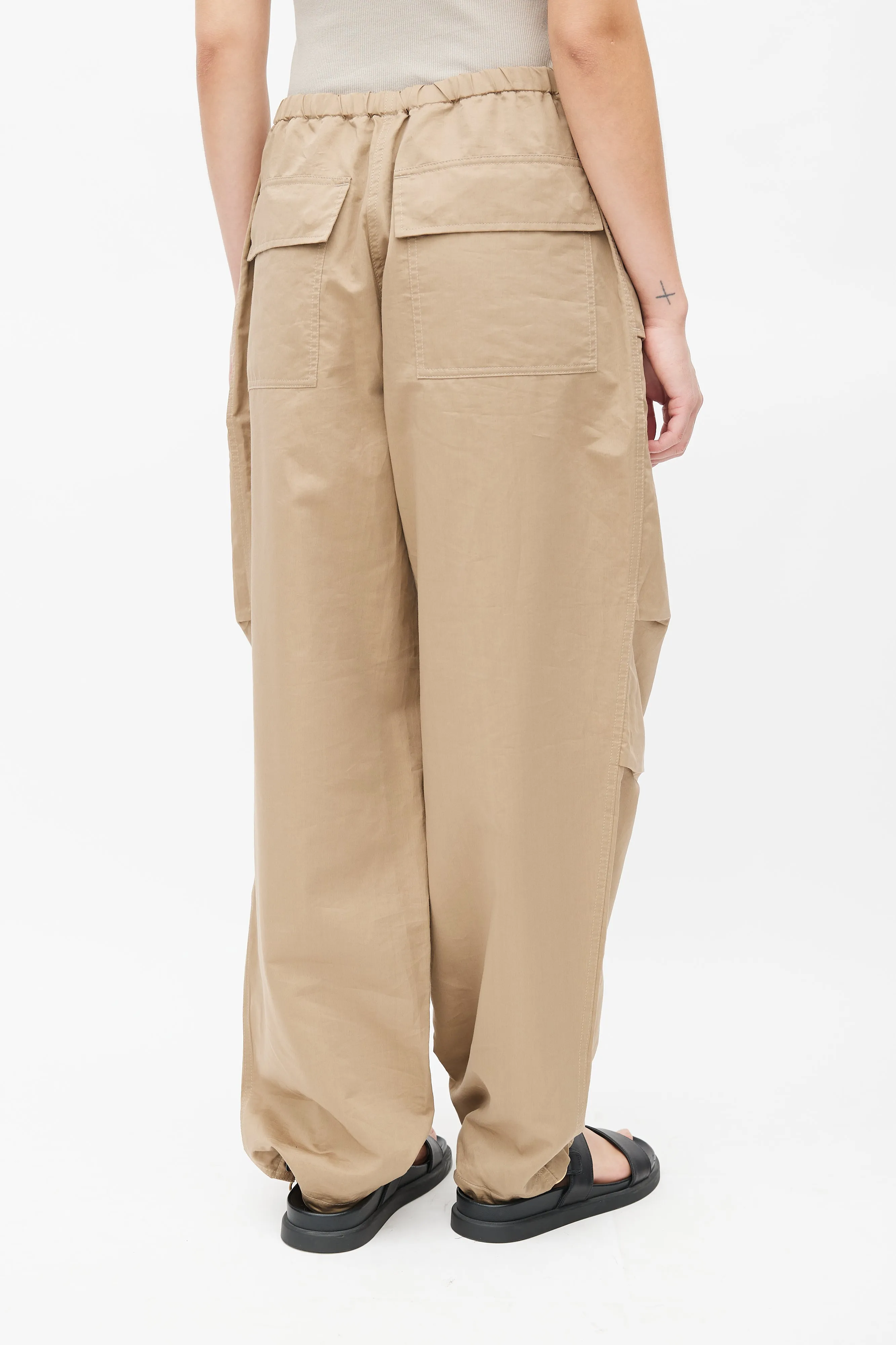 Brown Antica Drawstring Trouser