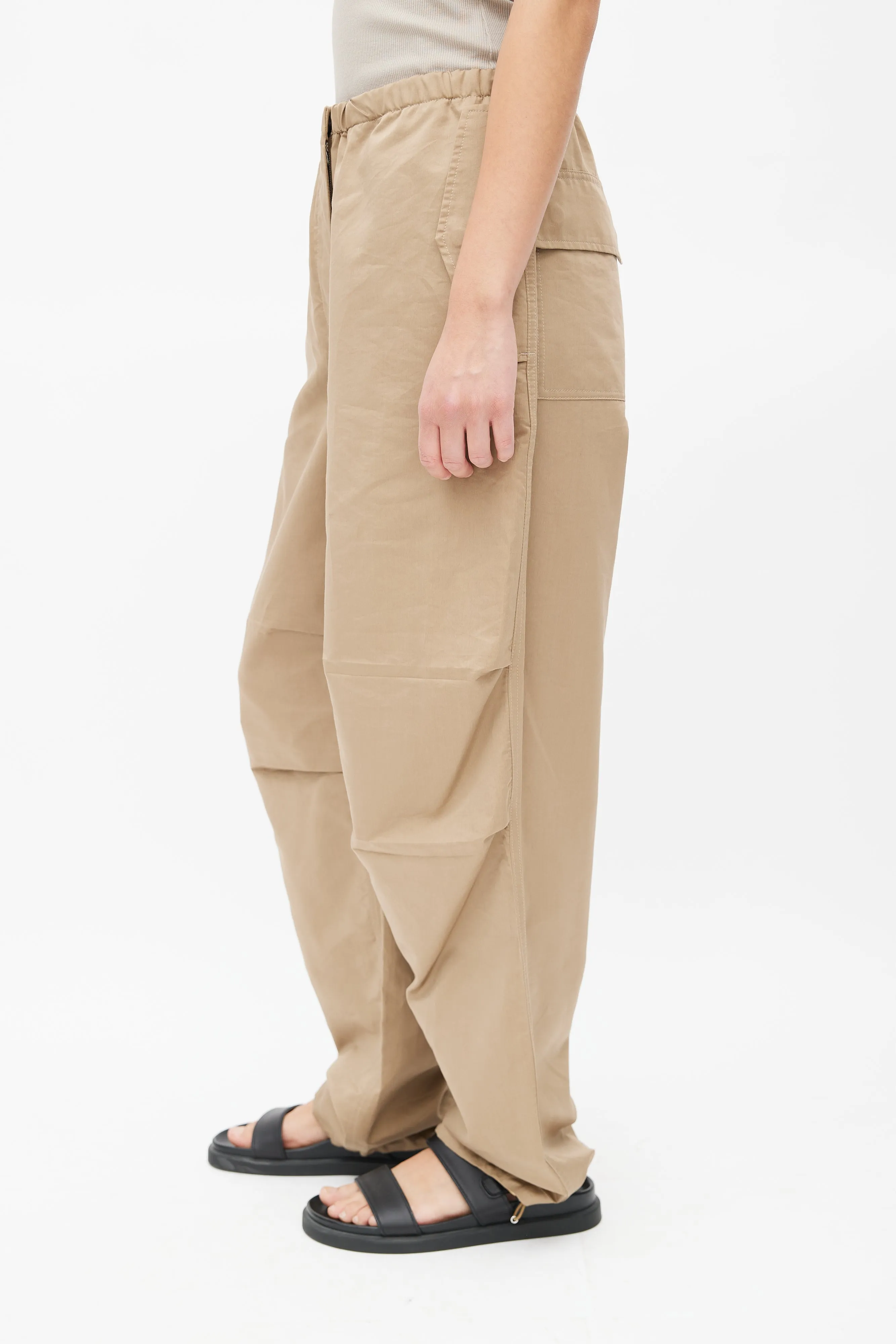 Brown Antica Drawstring Trouser