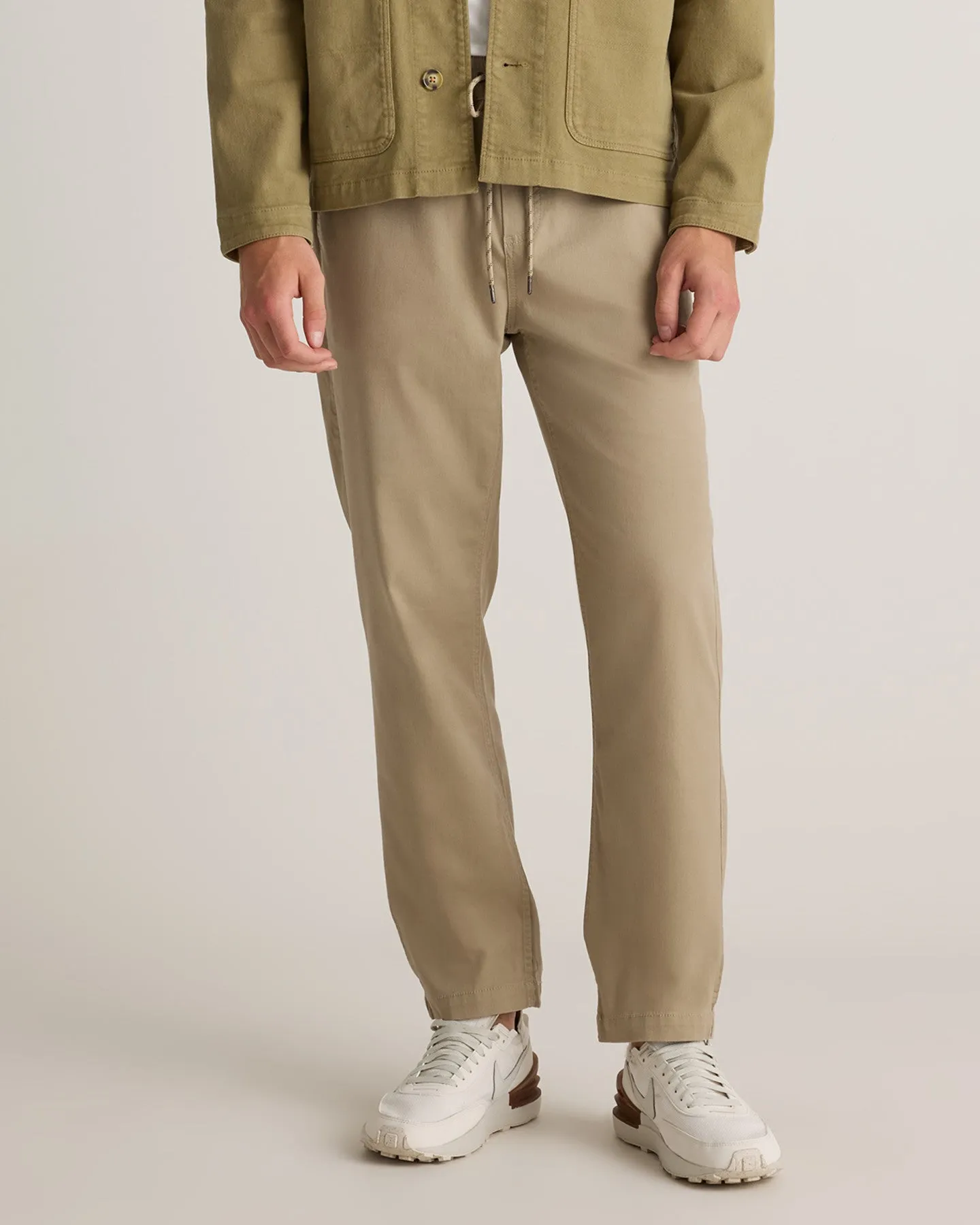 Cotton Chino Drawstring Pants