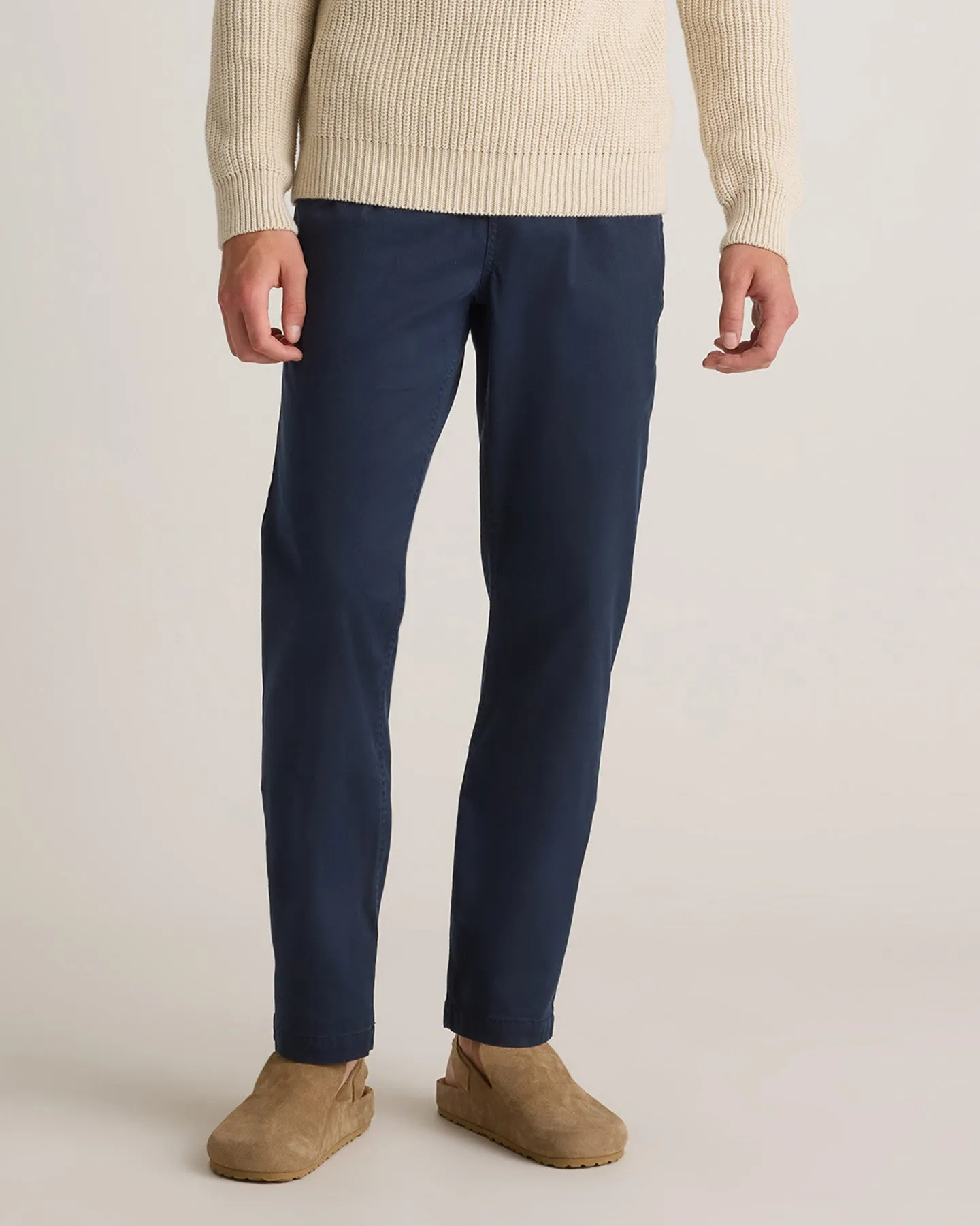 Cotton Chino Drawstring Pants
