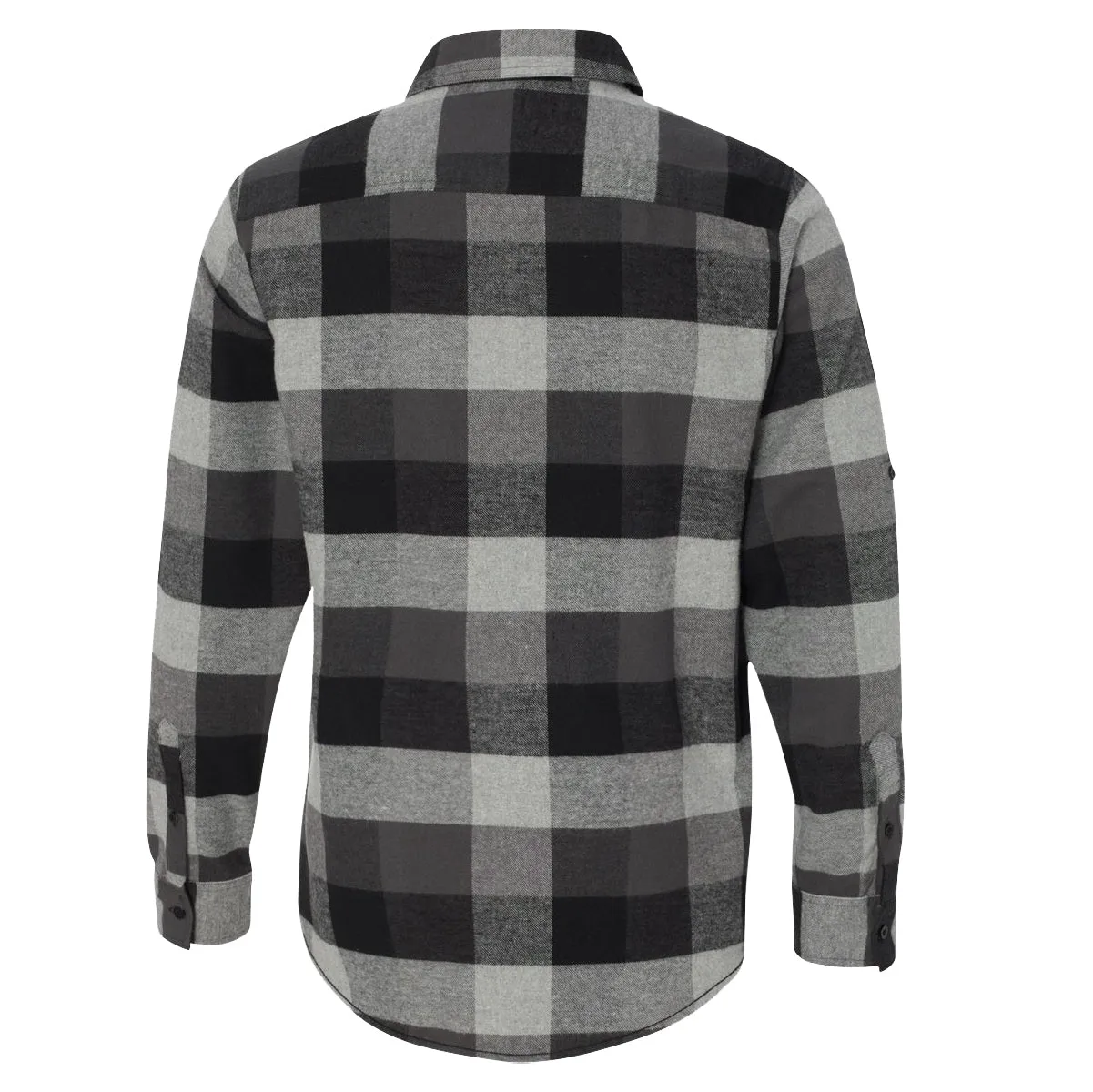 Cuffed Flannel - Black / Grey