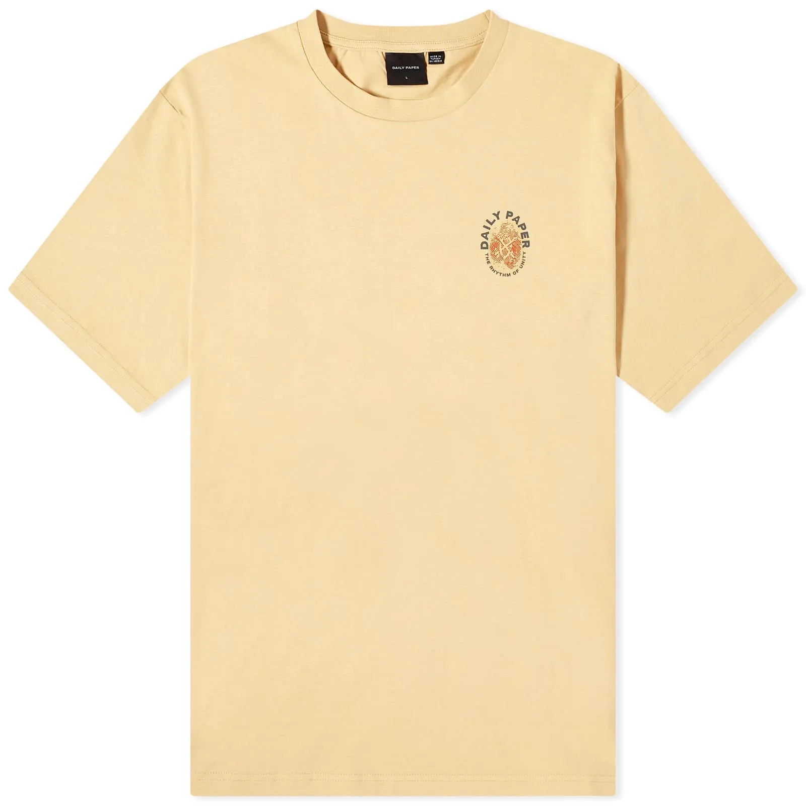 Daily Paper Identity Short Sleeve T-Shirt in Taos Beige