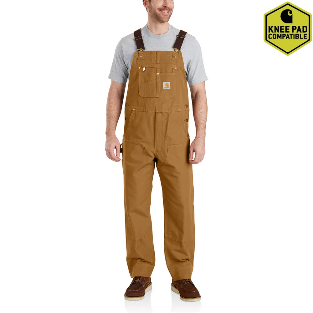 DUCK BIB OVERALLS - 211-Carhartt Brown | Carhartt 102776