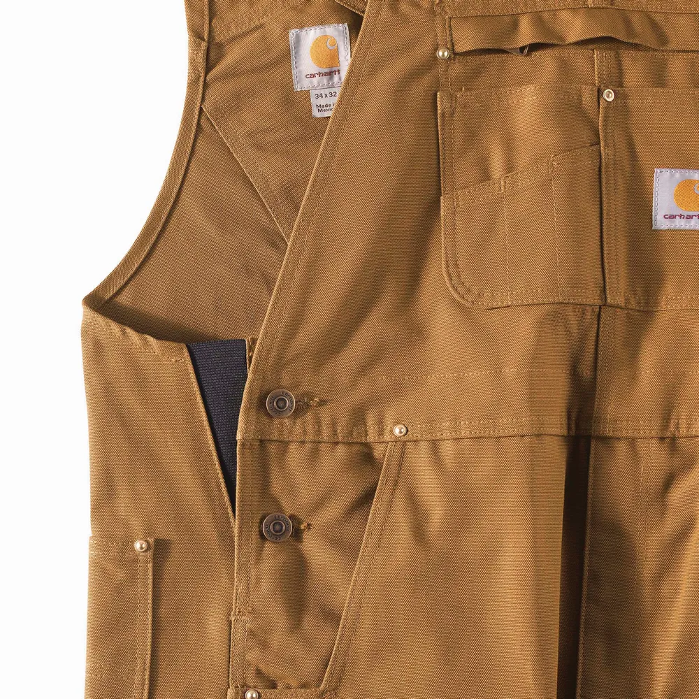 DUCK BIB OVERALLS - 211-Carhartt Brown | Carhartt 102776