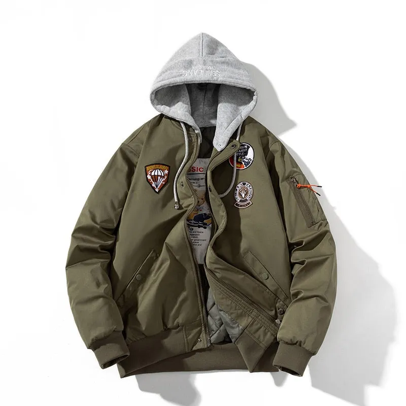 Embroidery Bomber Jacket