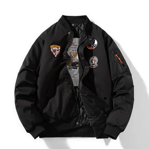 Embroidery Bomber Jacket
