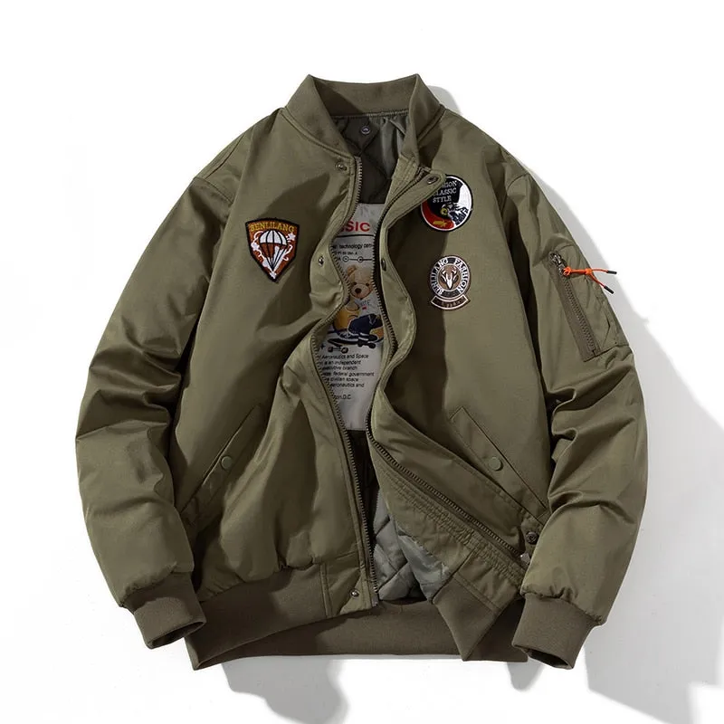 Embroidery Bomber Jacket