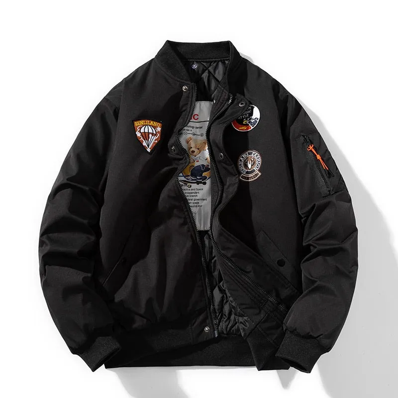 Embroidery Bomber Jacket