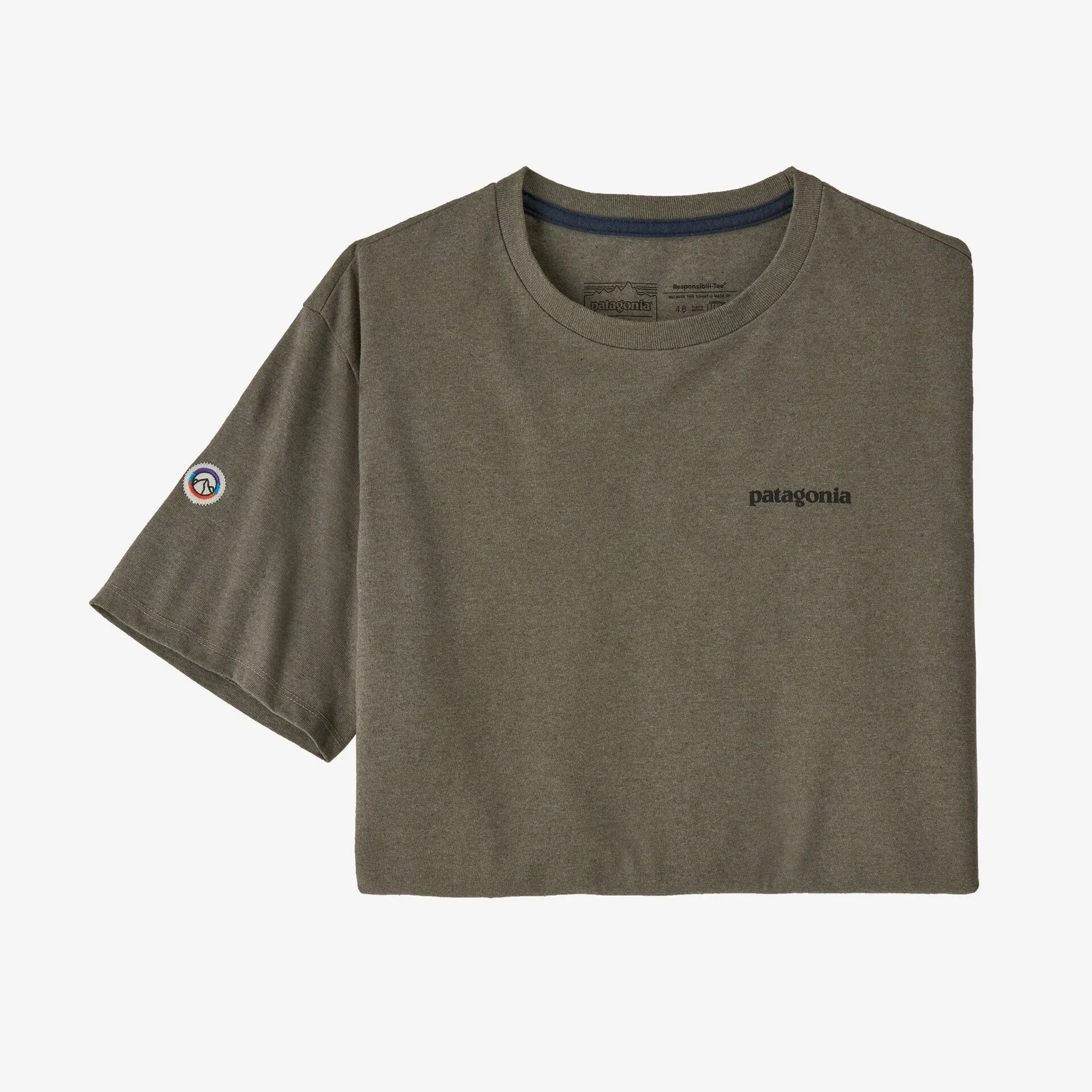 Fitz Roy Icon Responsibili Patagonia T-Shirt in Garden Green