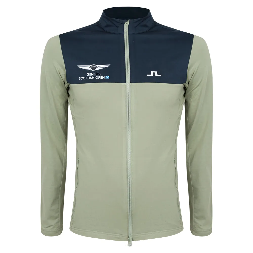 Genesis Scottish Open J.Lindeberg Men's Banks Panel Green Mid Layer