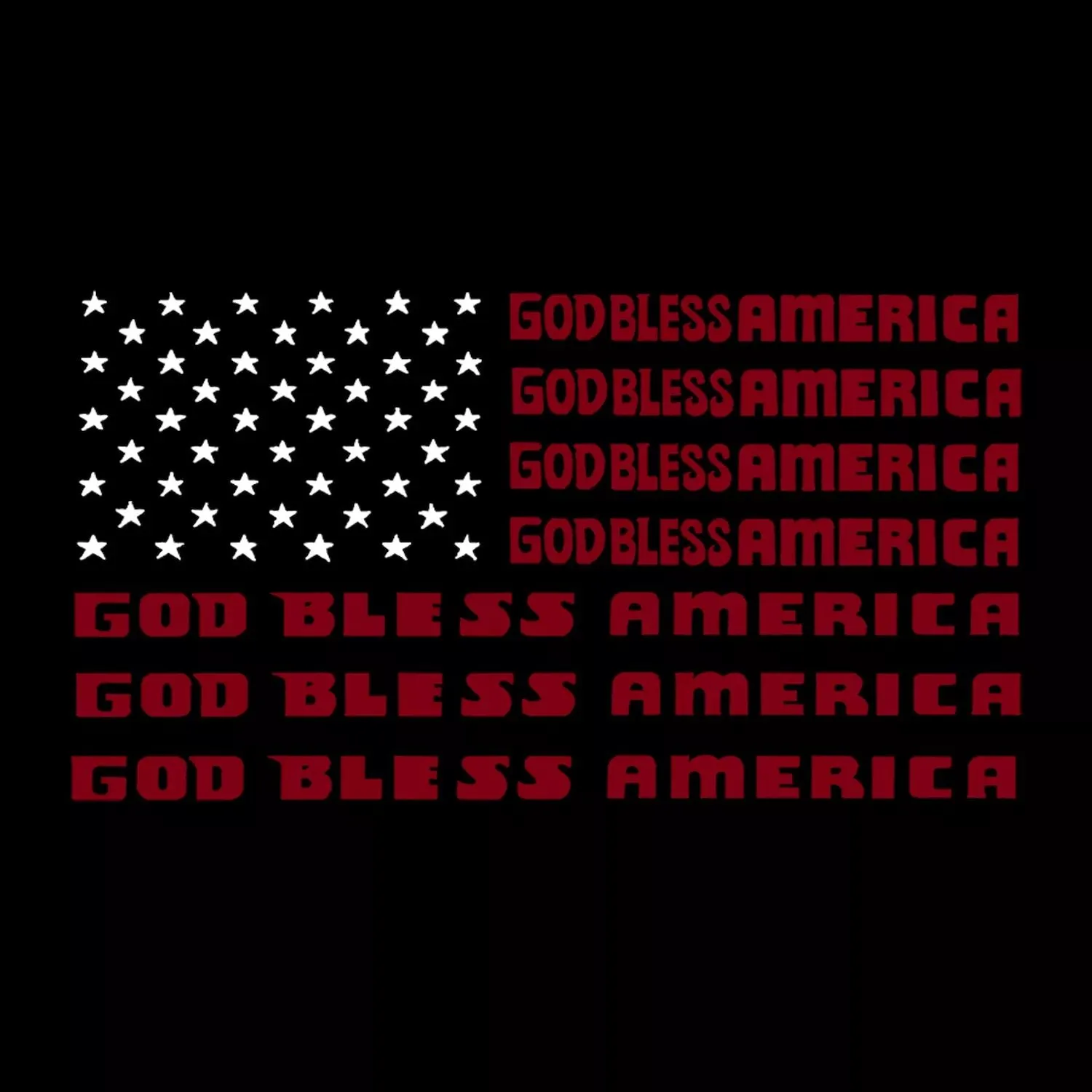 God Bless America - Men's Premium Word Art LA Pop Art T-Shirt