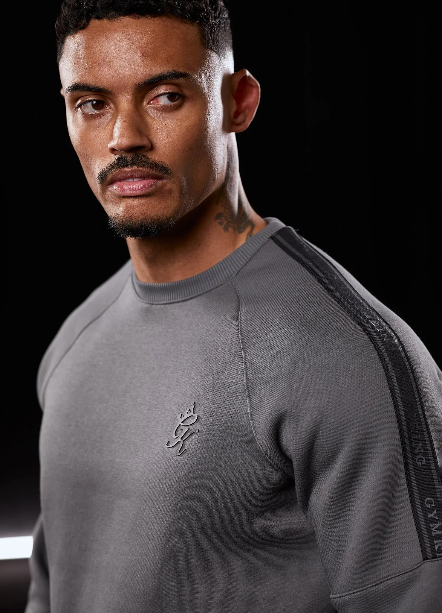 Gym King Premium Taped Tracksuit - Grey