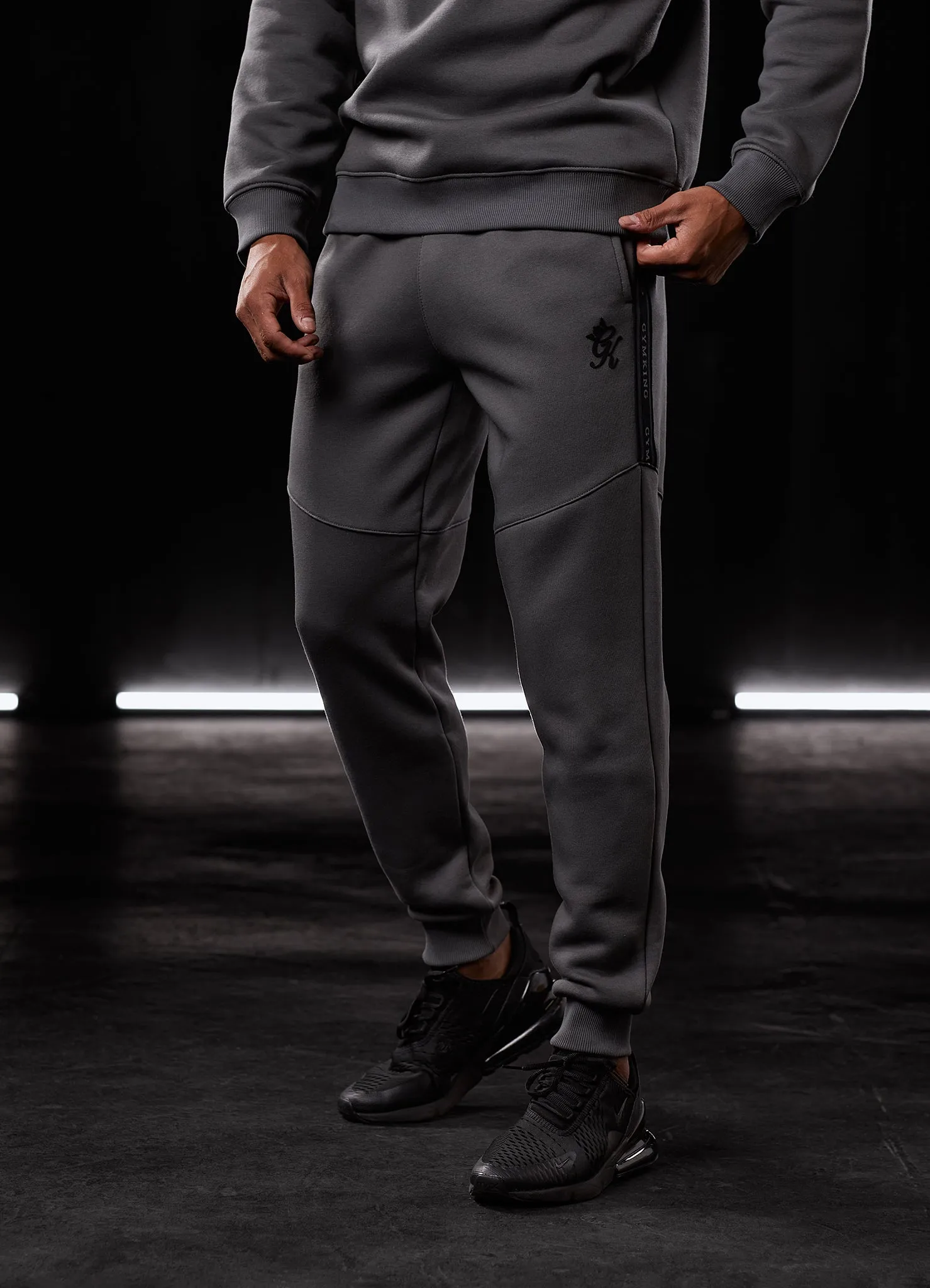 Gym King Premium Taped Tracksuit - Grey