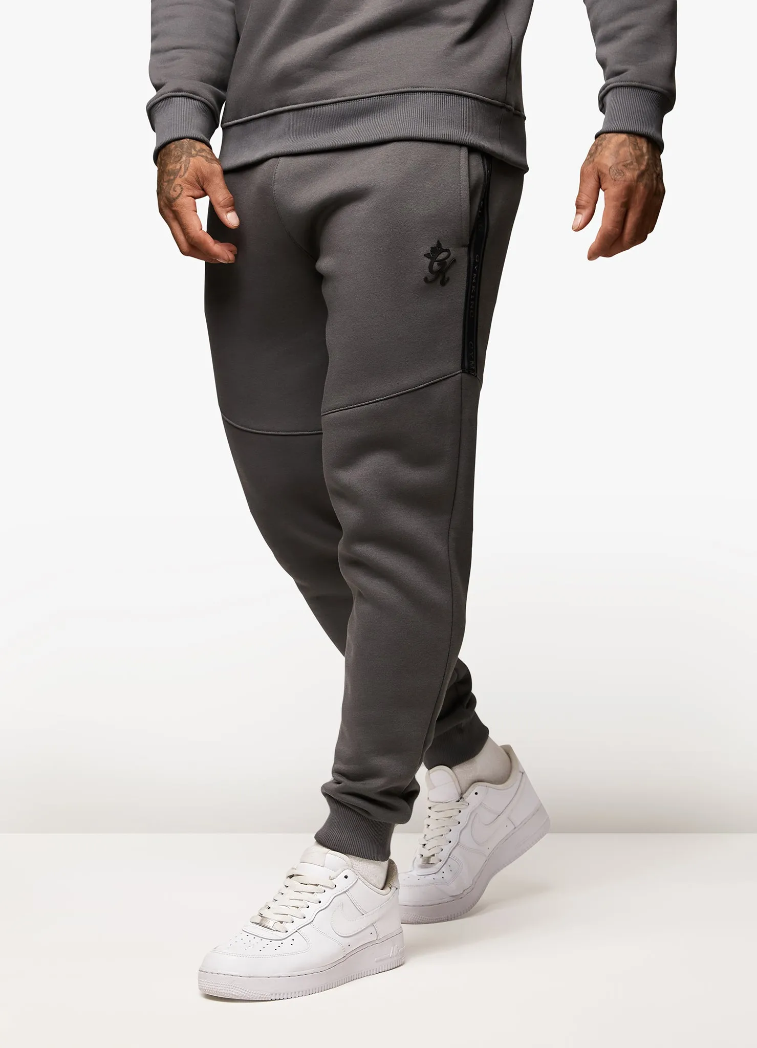 Gym King Premium Taped Tracksuit - Grey