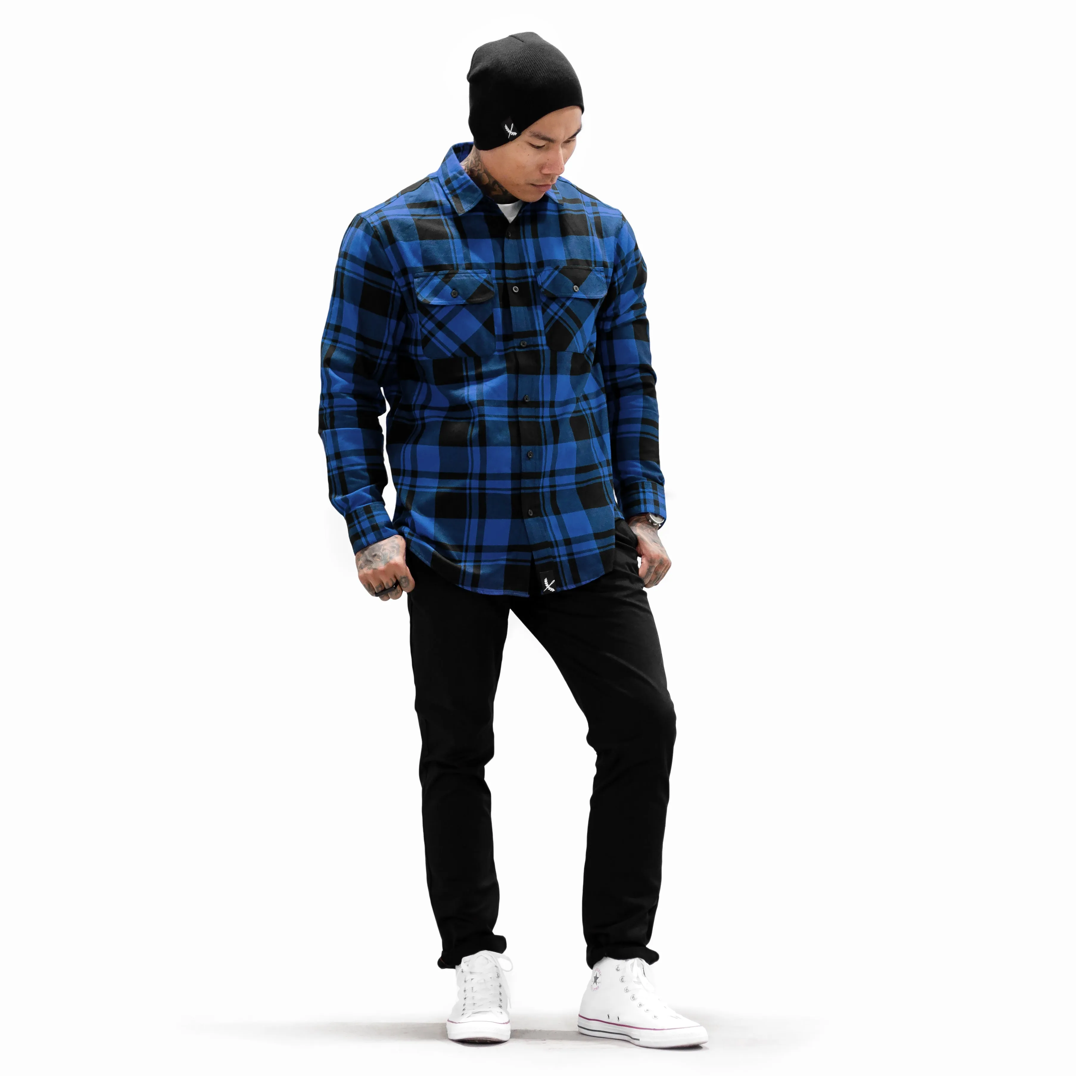 Imperial Flannel - Royal / Black