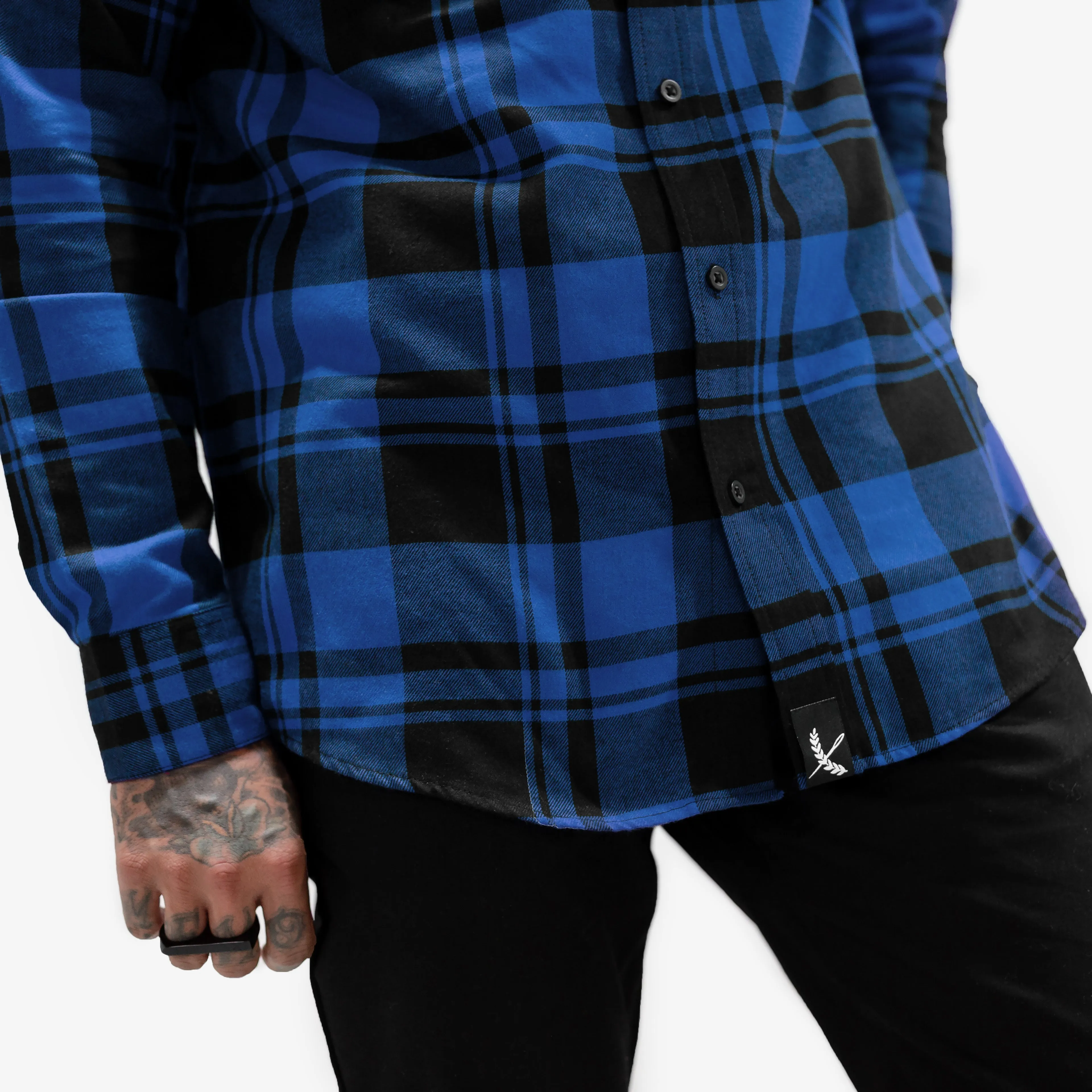 Imperial Flannel - Royal / Black