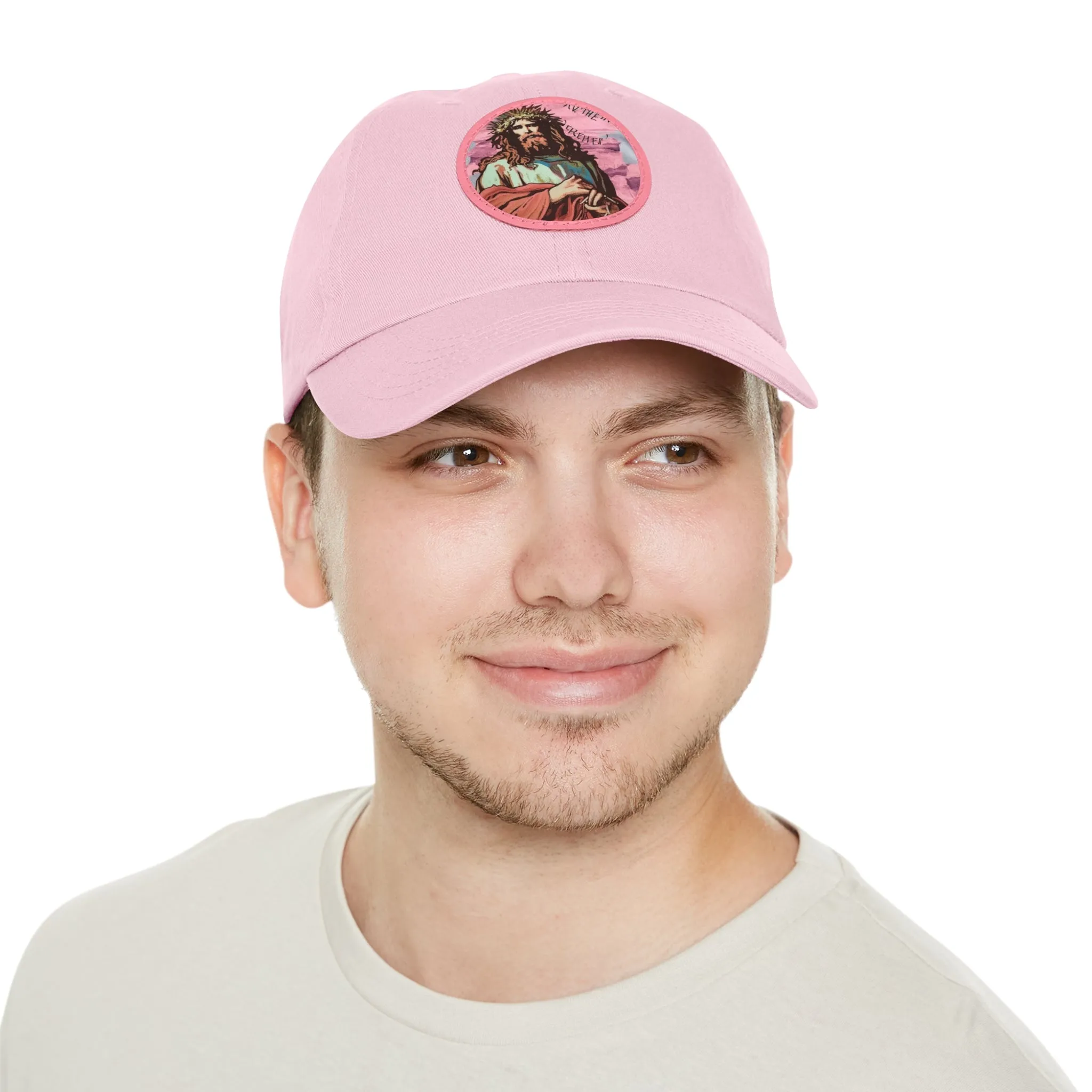 Jesu Christ Dad Hat Leather Patch