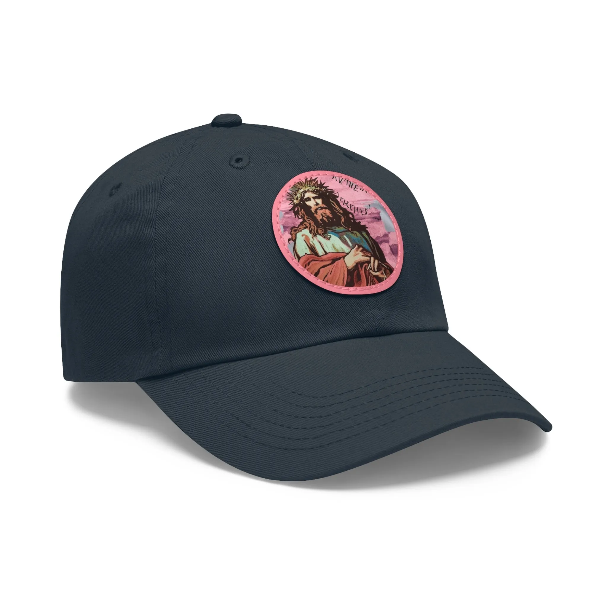 Jesu Christ Dad Hat Leather Patch