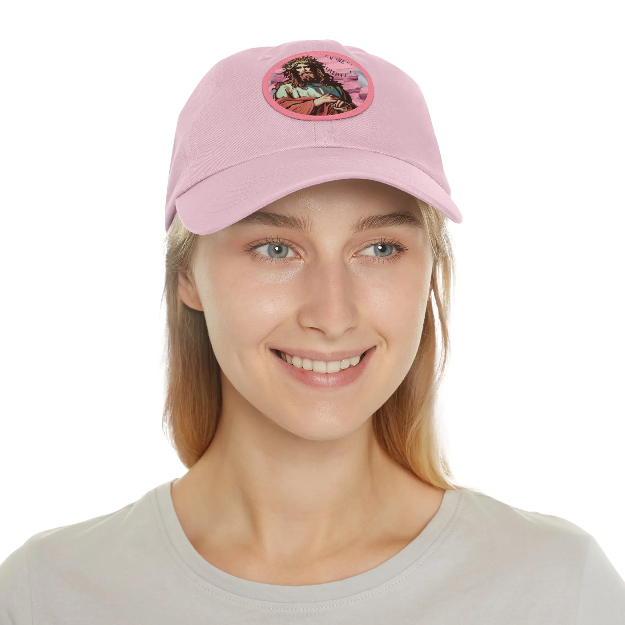 Jesu Christ Dad Hat Leather Patch