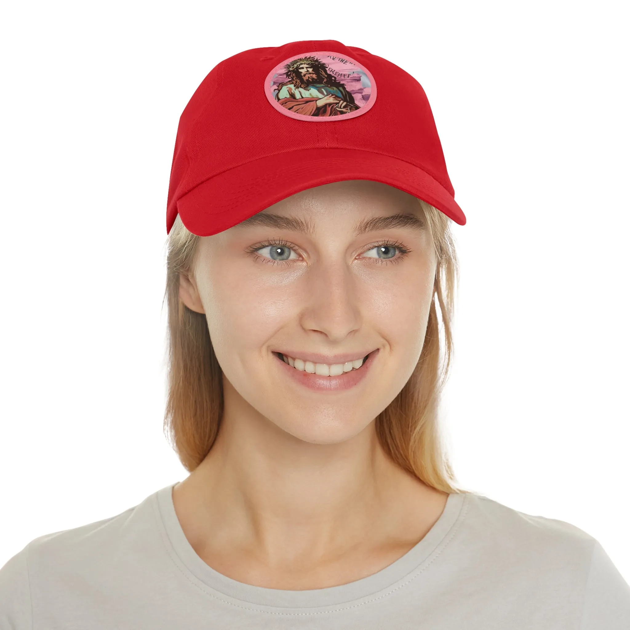 Jesu Christ Dad Hat Leather Patch