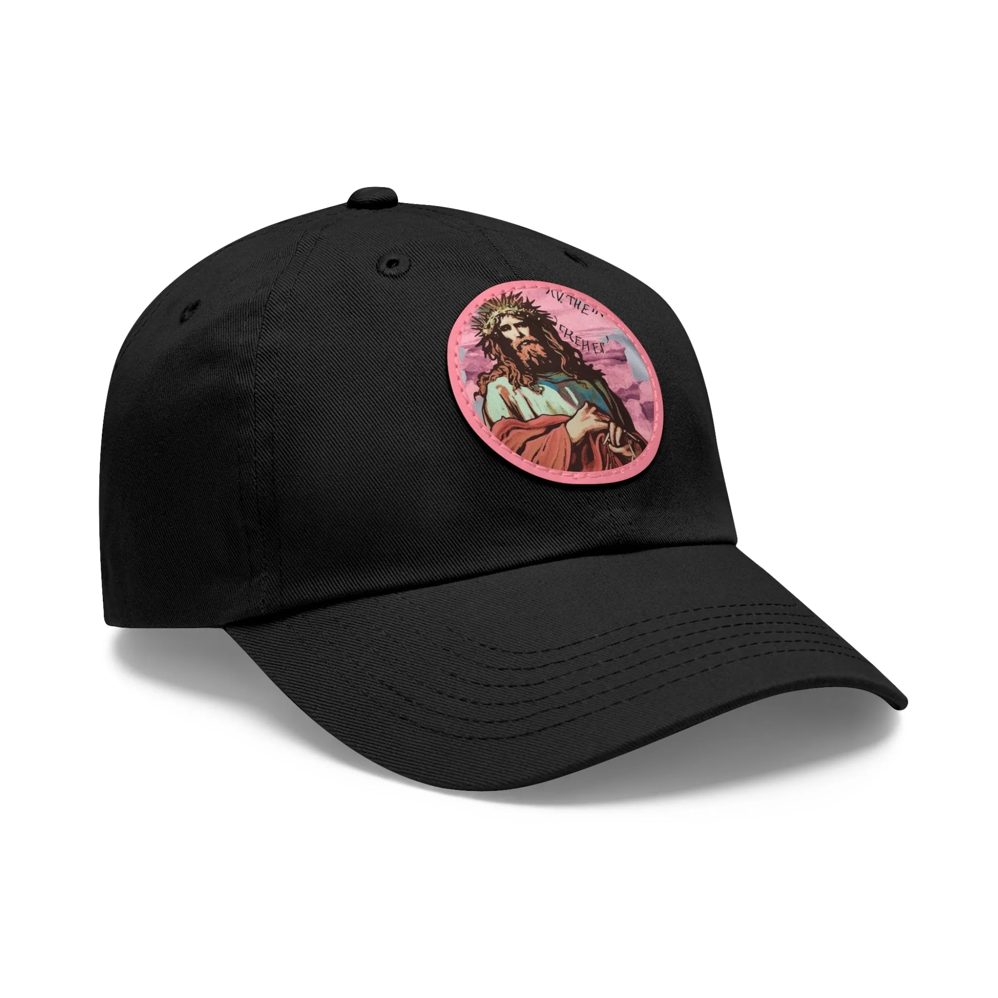 Jesu Christ Dad Hat Leather Patch