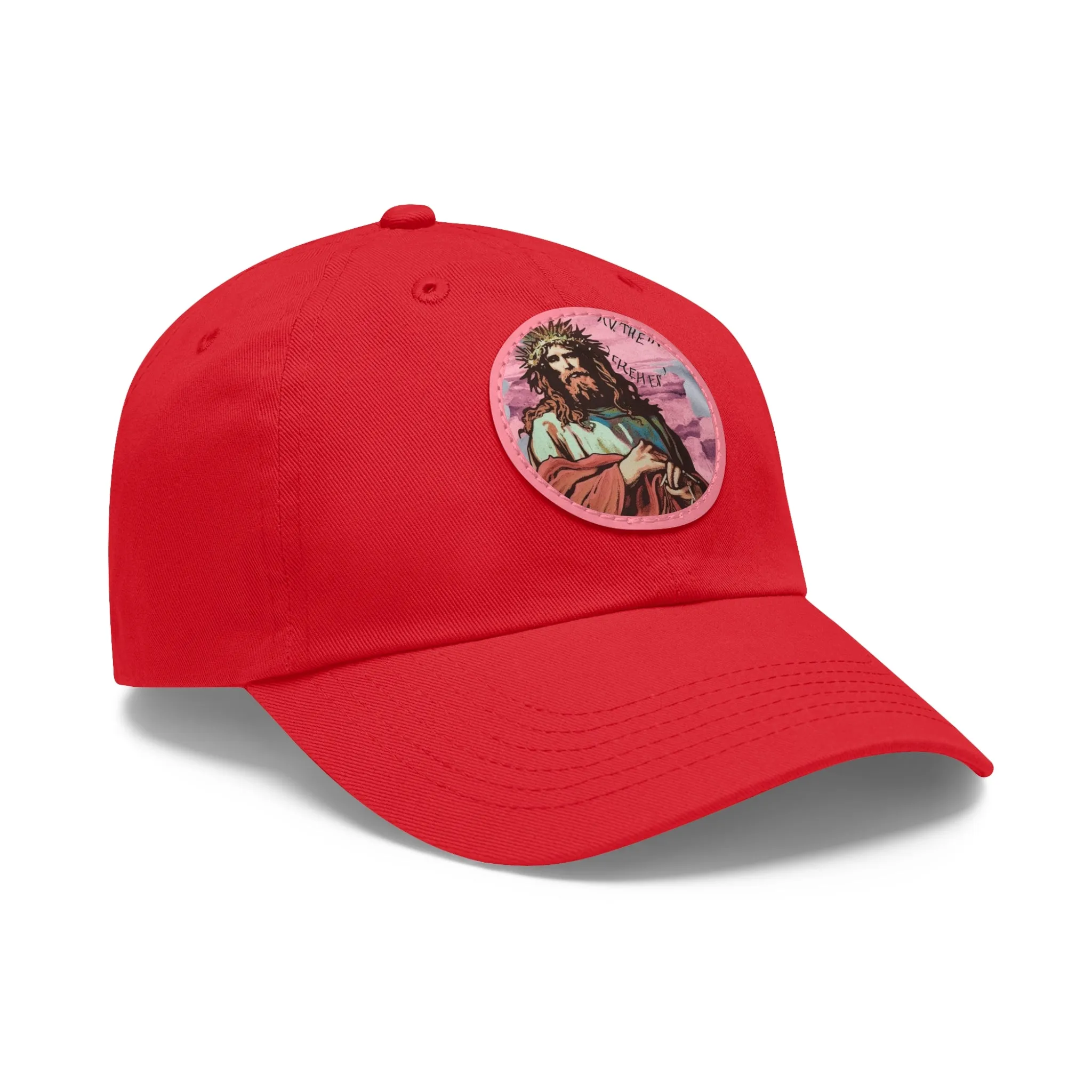 Jesu Christ Dad Hat Leather Patch