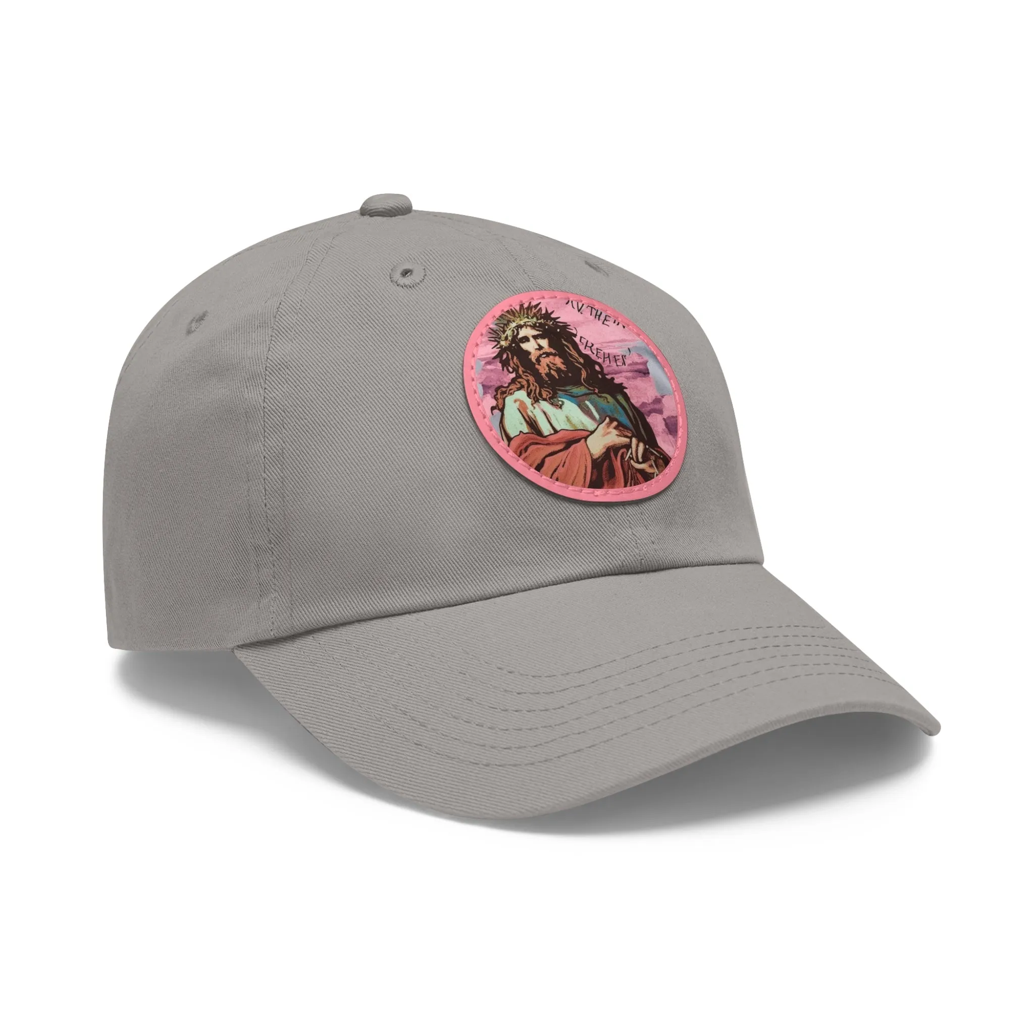 Jesu Christ Dad Hat Leather Patch