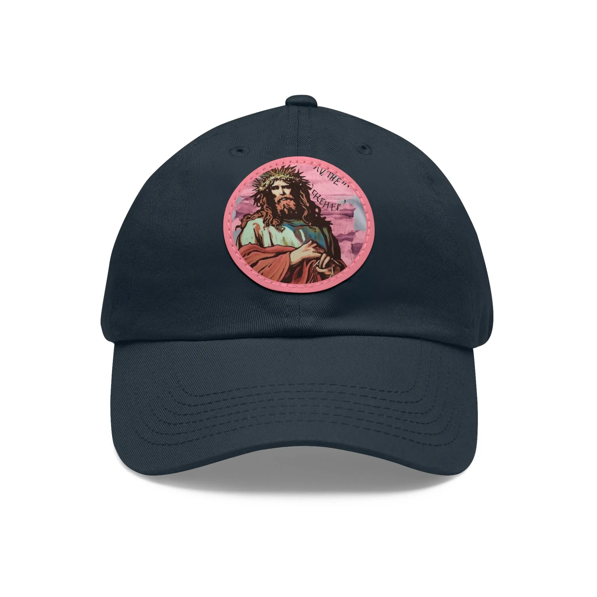 Jesu Christ Dad Hat Leather Patch