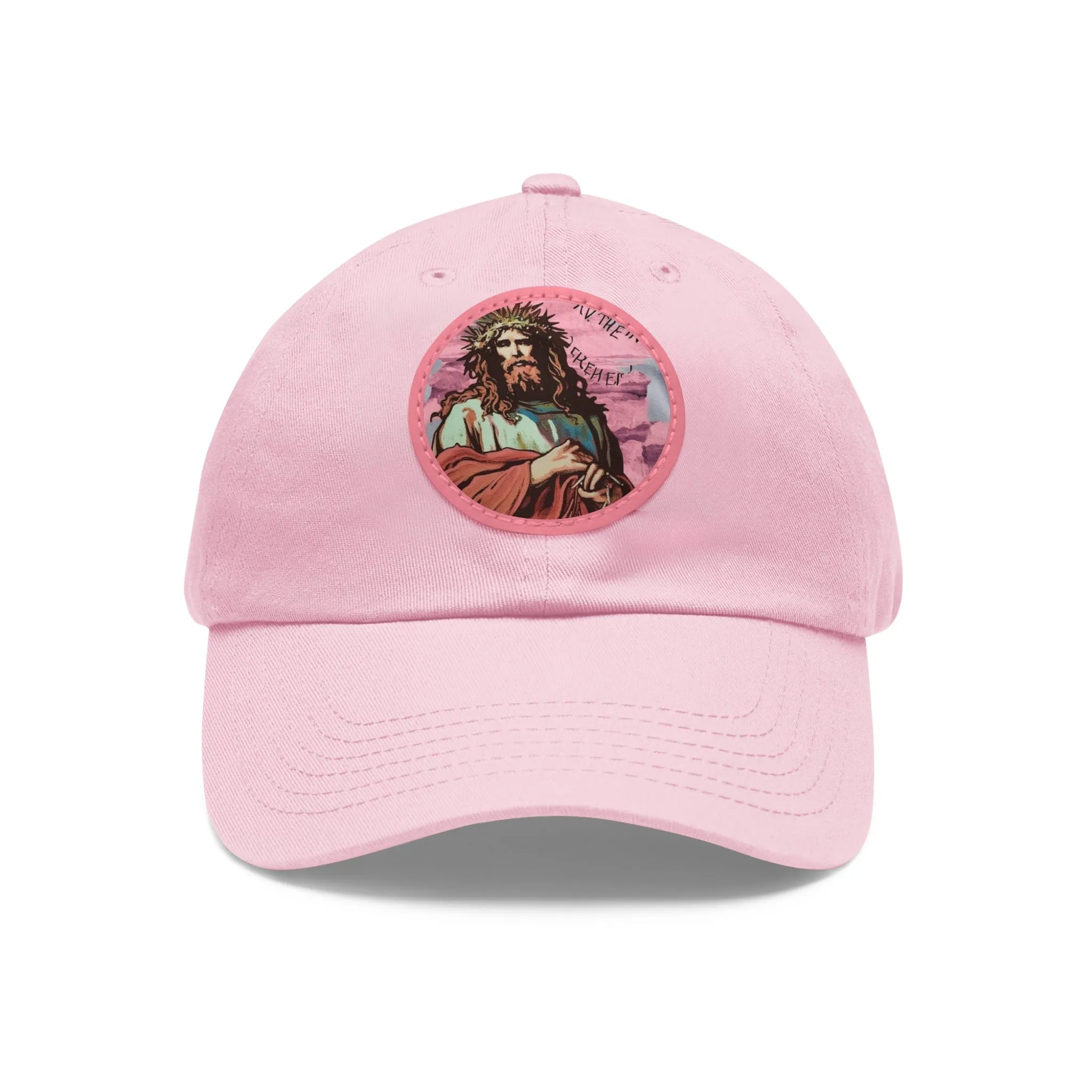 Jesu Christ Dad Hat Leather Patch