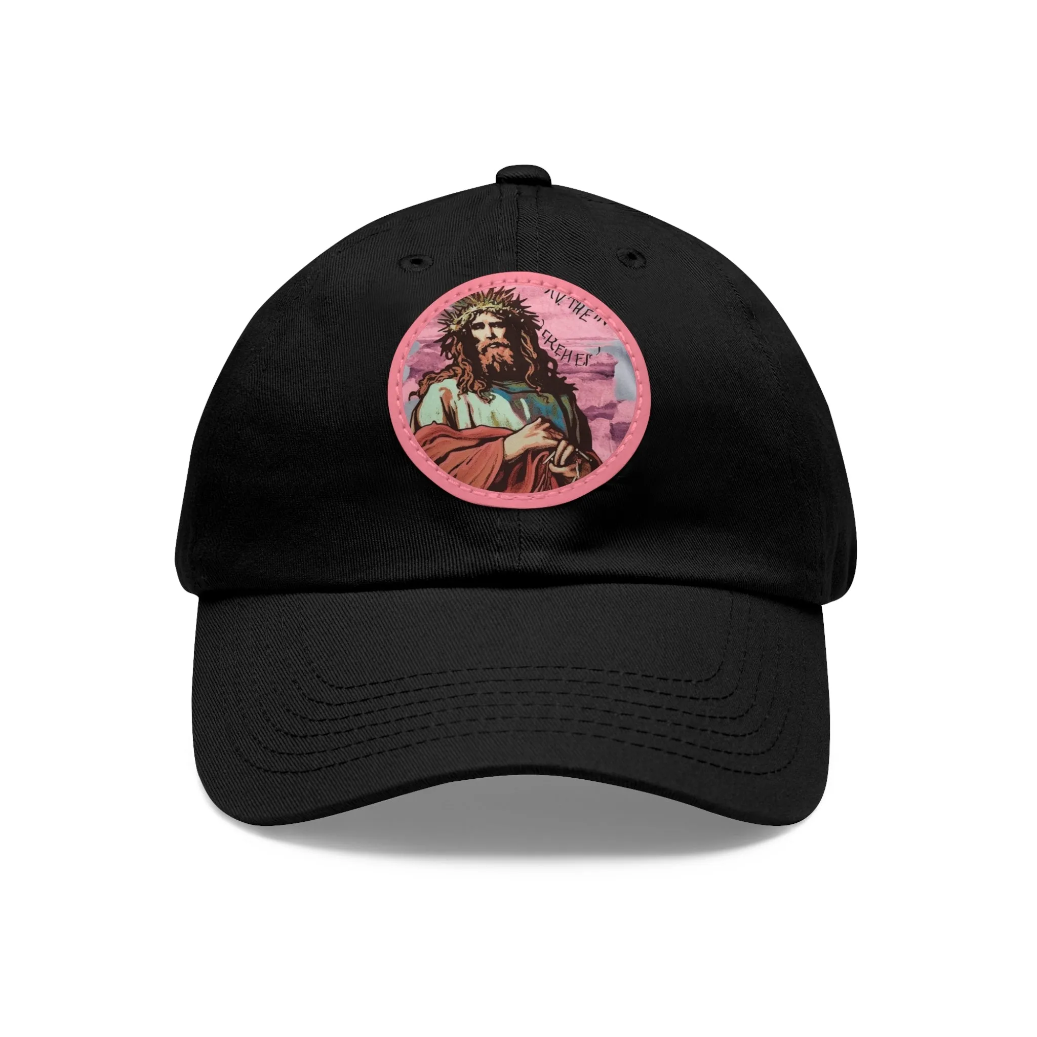 Jesu Christ Dad Hat Leather Patch