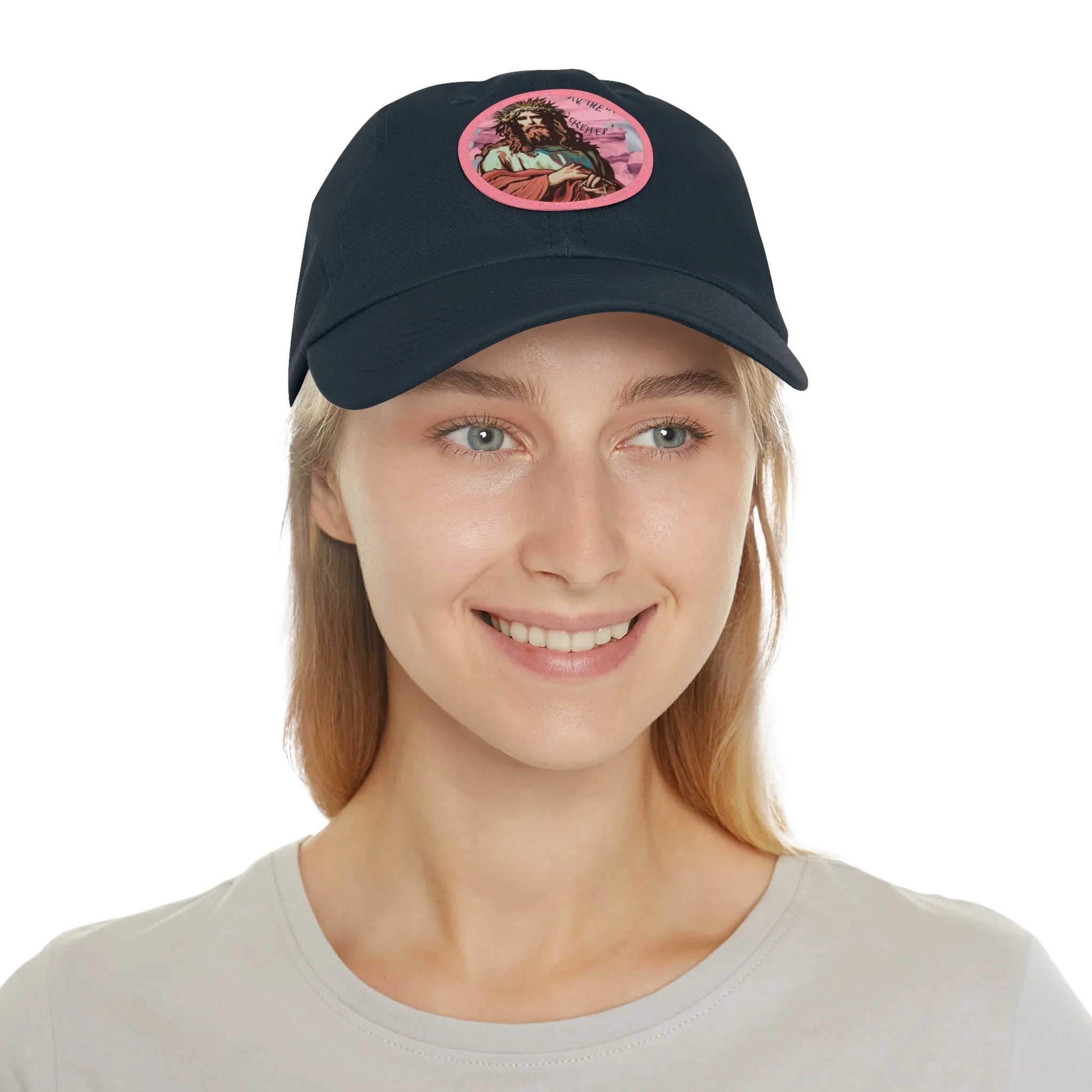 Jesu Christ Dad Hat Leather Patch