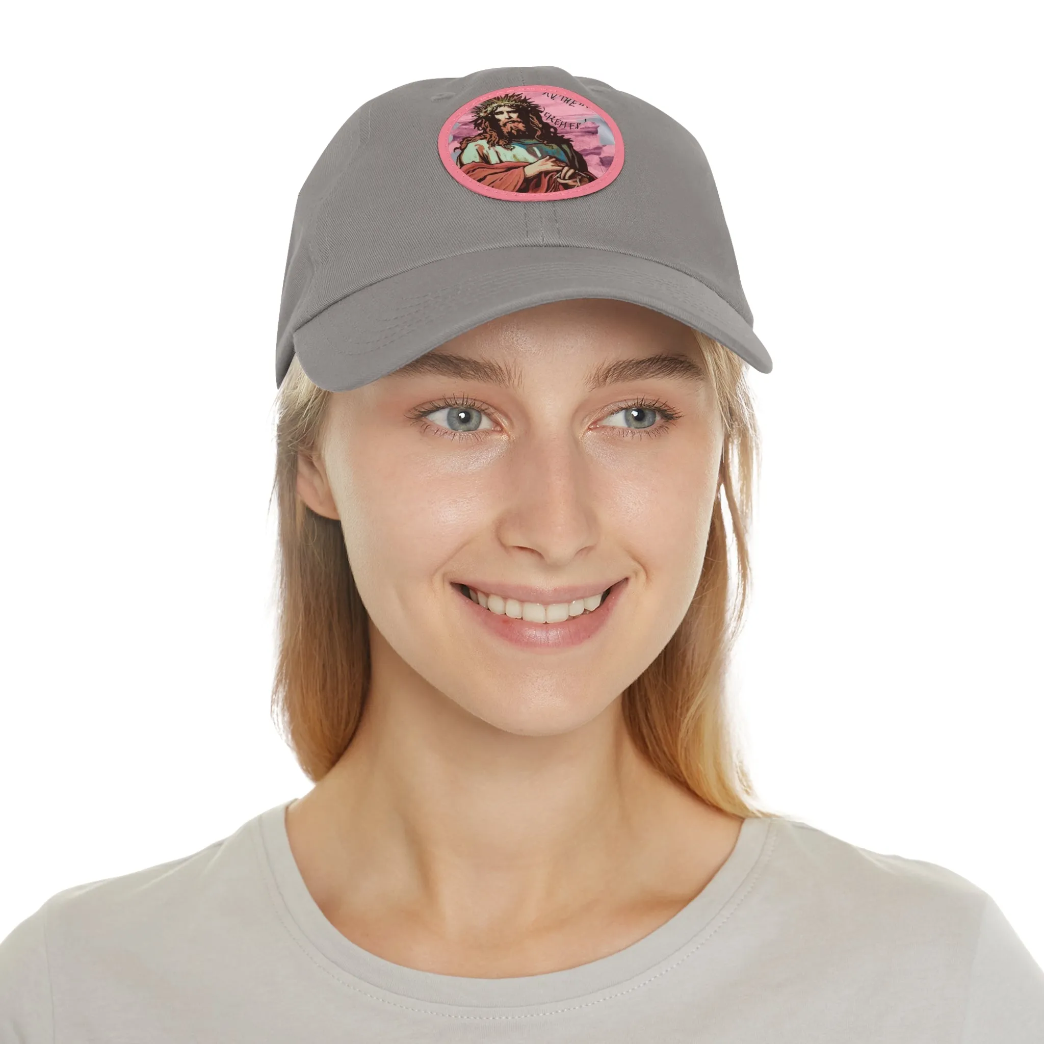 Jesu Christ Dad Hat Leather Patch