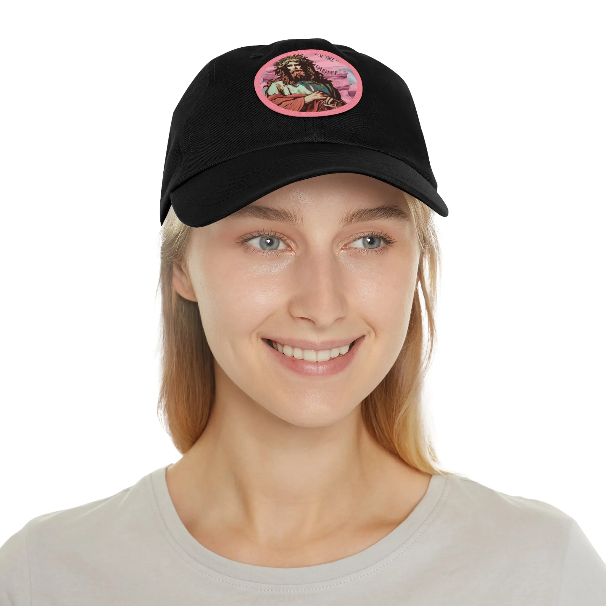 Jesu Christ Dad Hat Leather Patch