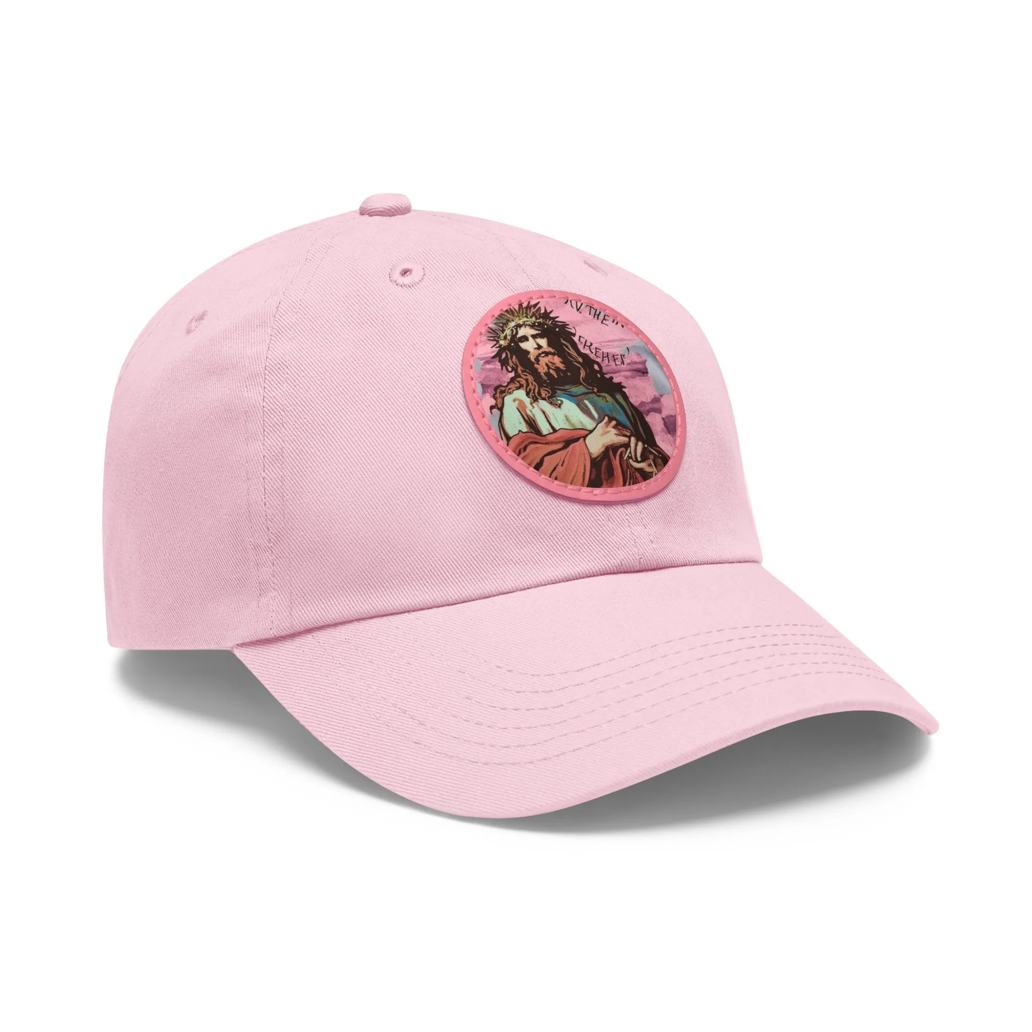 Jesu Christ Dad Hat Leather Patch