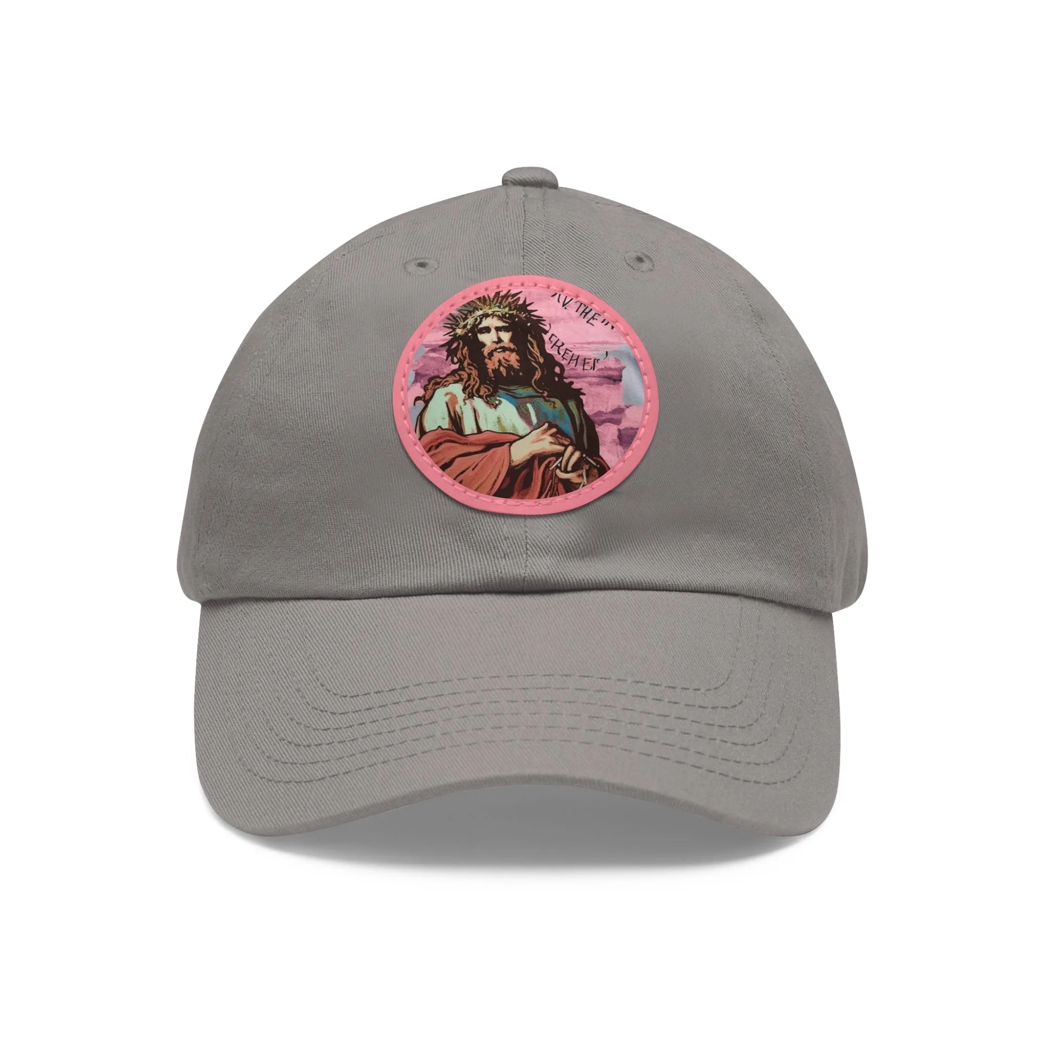 Jesu Christ Dad Hat Leather Patch