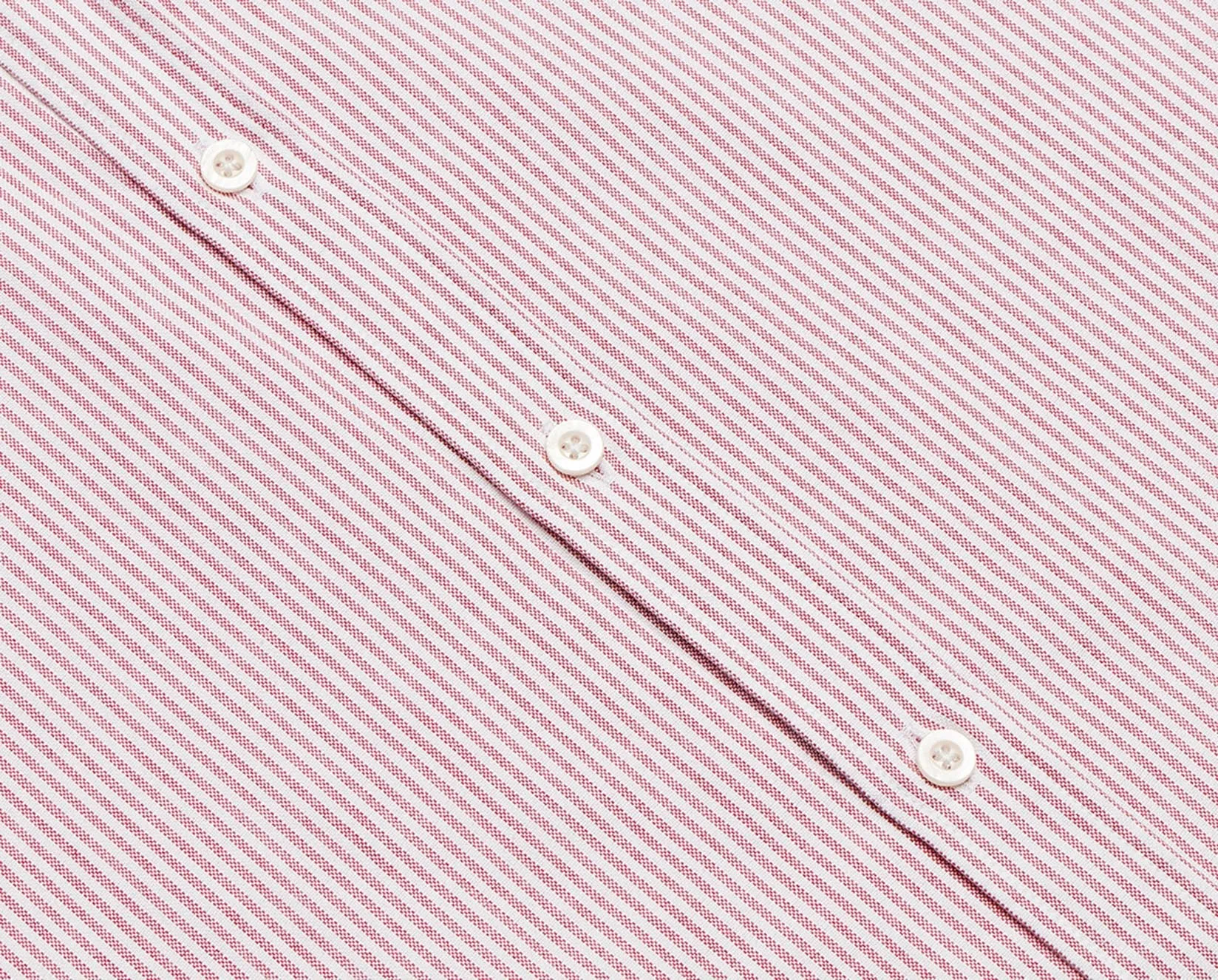 'Le Stripe' Oxford Shirt - Red