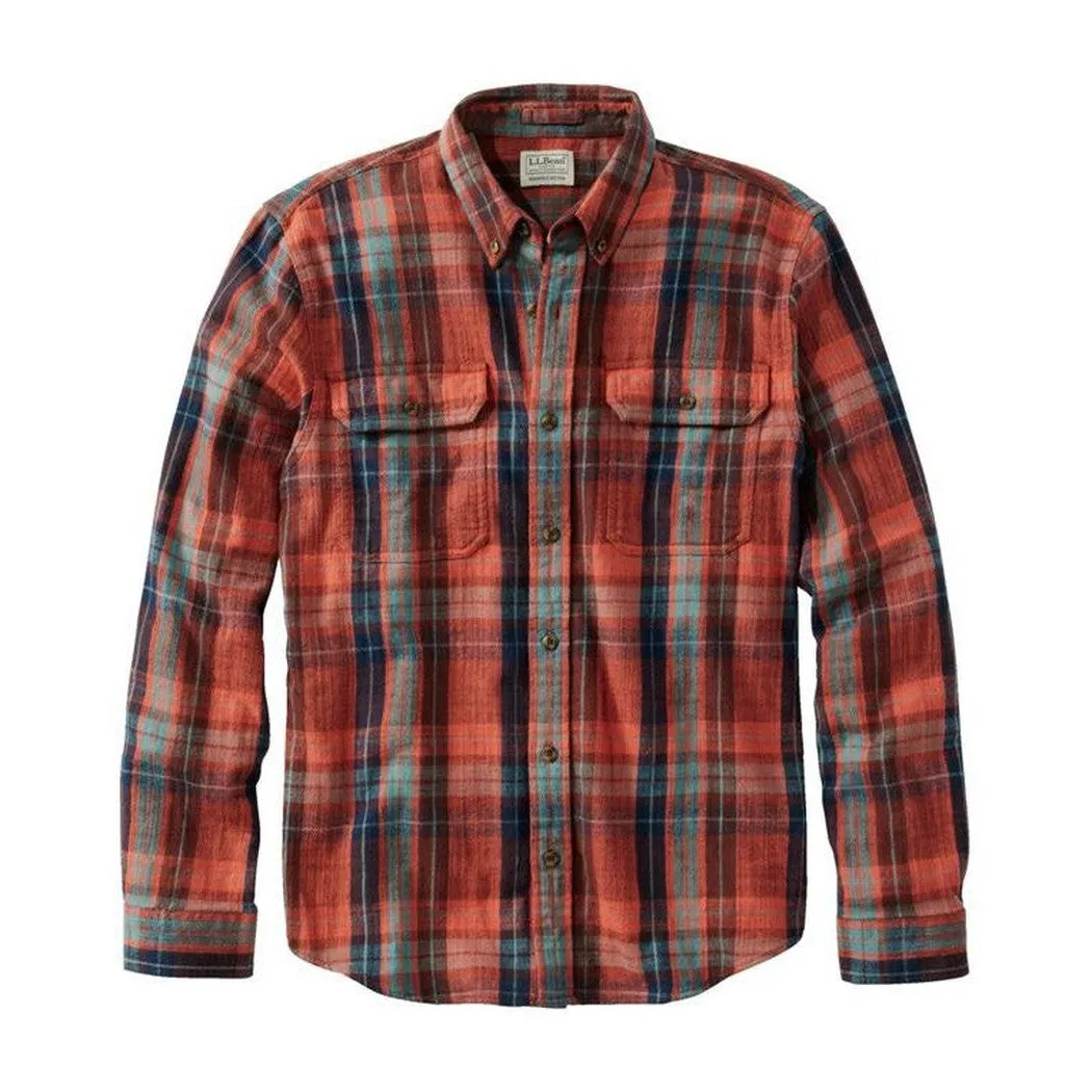 L.L.Bean Men's Regular 1912 Field Flannel Shirt Slightly Fitted Plaid