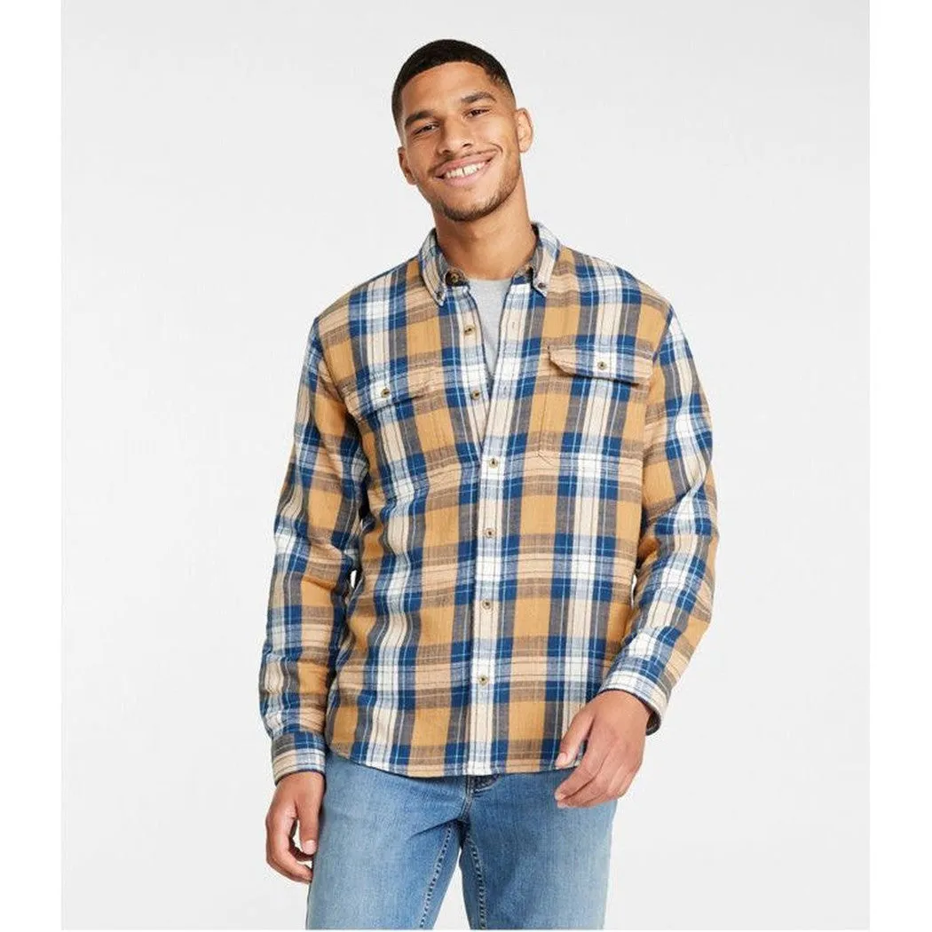 L.L.Bean Men's Regular 1912 Field Flannel Shirt Slightly Fitted Plaid