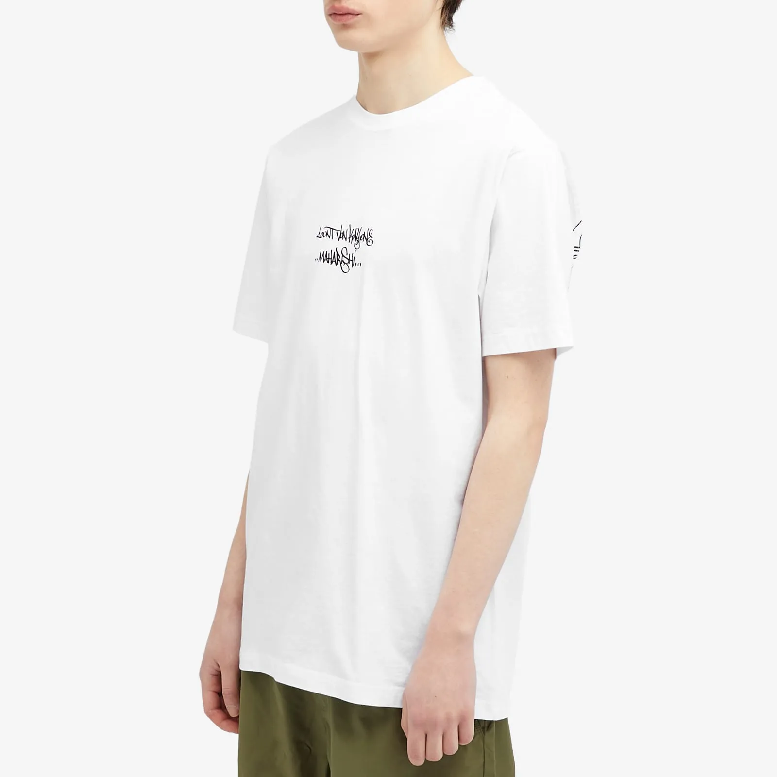 Maharishi Kay One Distorted Dragon T-shirt, white