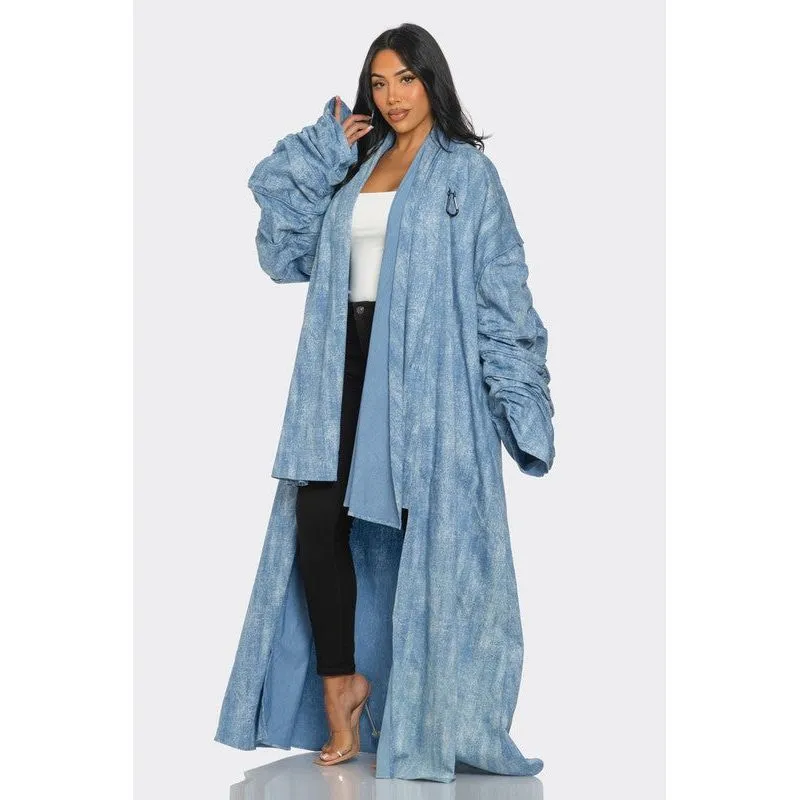 Maxi Denim Duster Coat