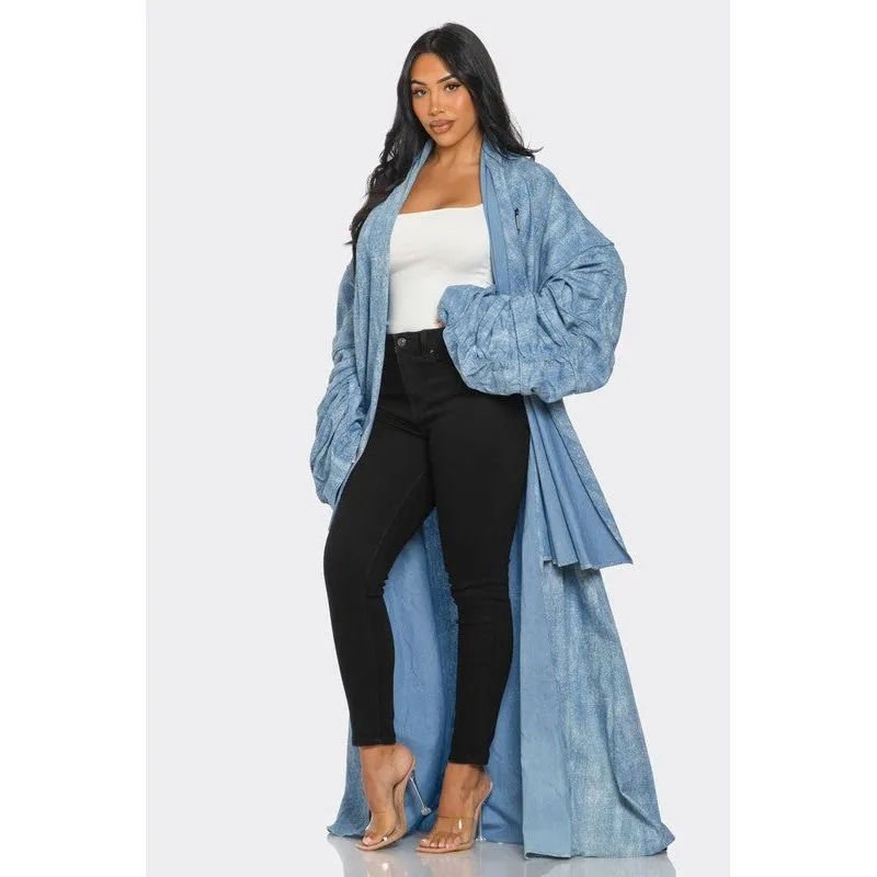 Maxi Denim Duster Coat