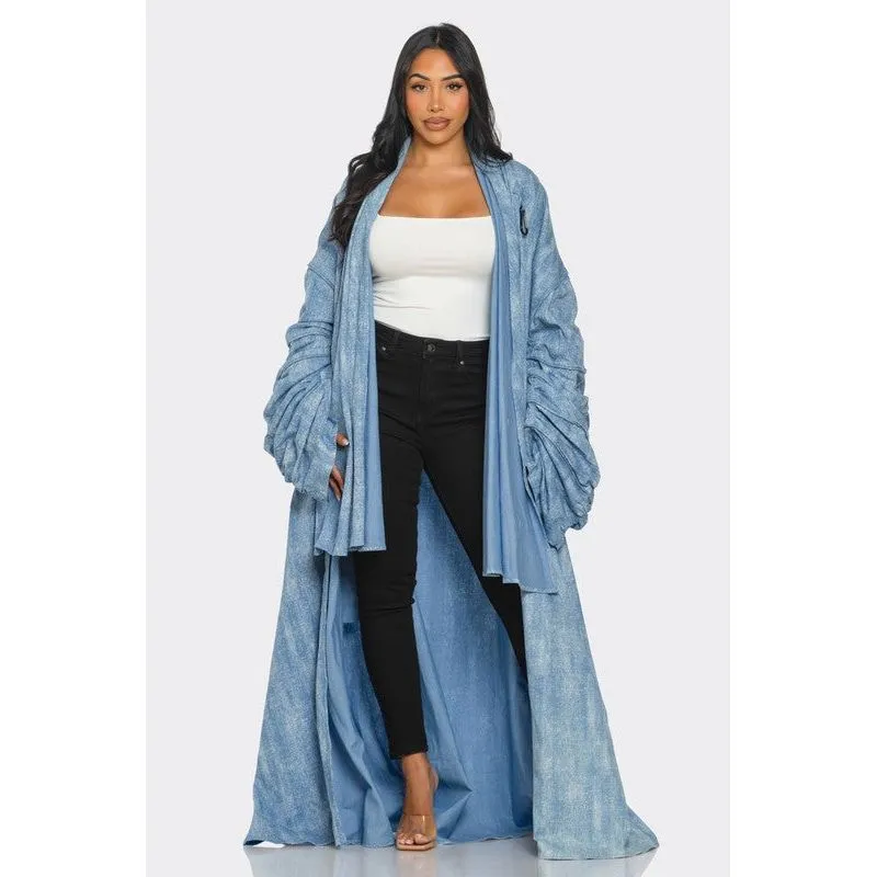Maxi Denim Duster Coat